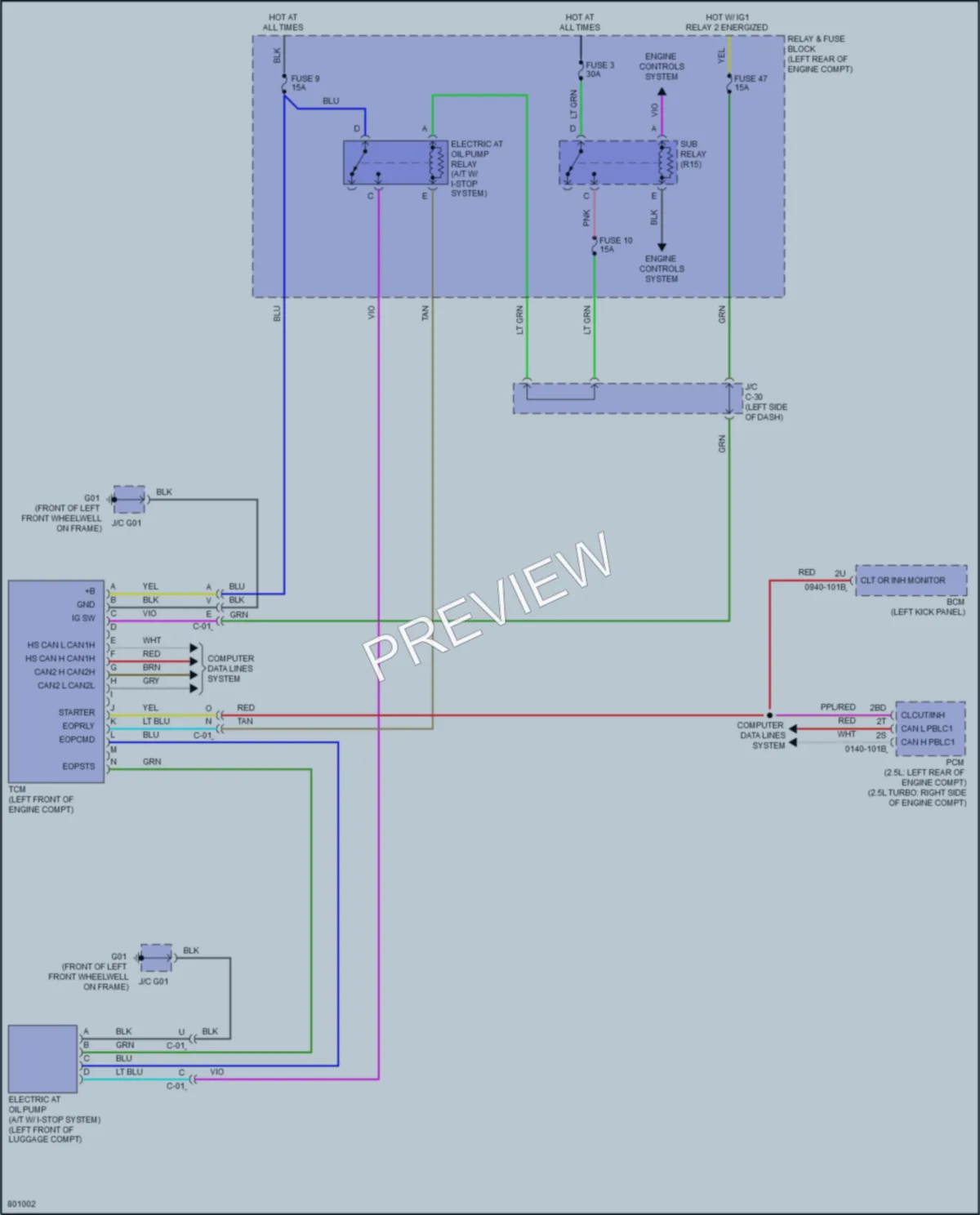 2022 Mazda CX30 Transmission wiring diagram preview