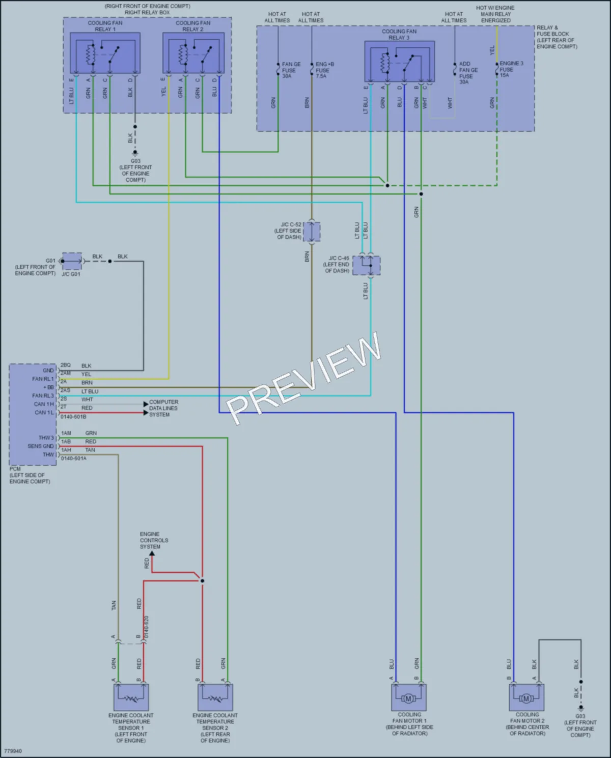 2022 Mazda CX5 Cooling Fan wiring diagram preview