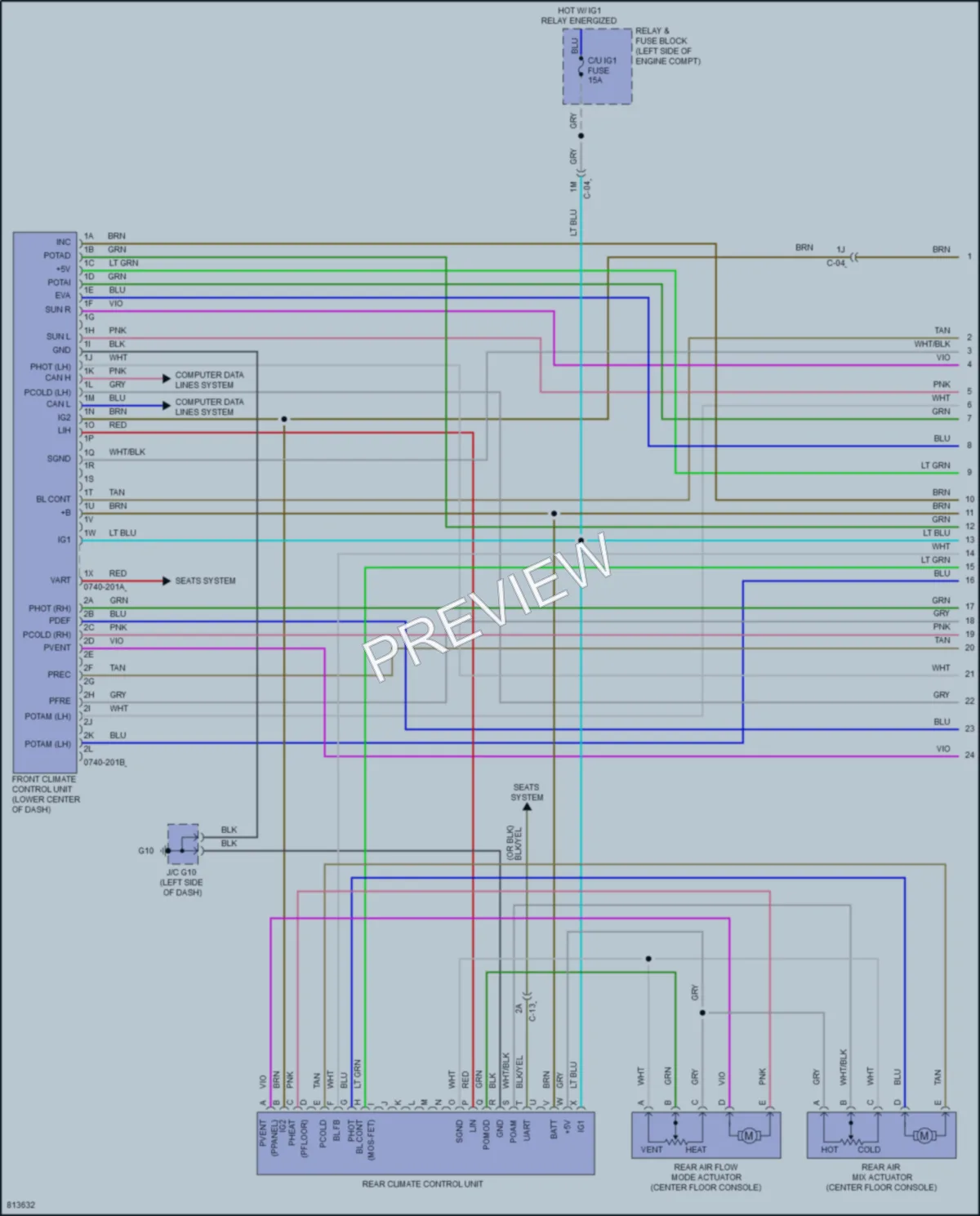 2022 Mazda CX9 Air Conditioning wiring diagram preview