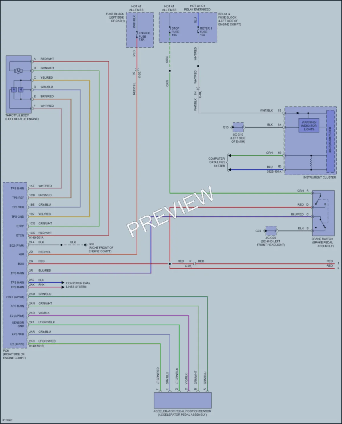 2022 Mazda CX9 Cruise Control wiring diagram preview