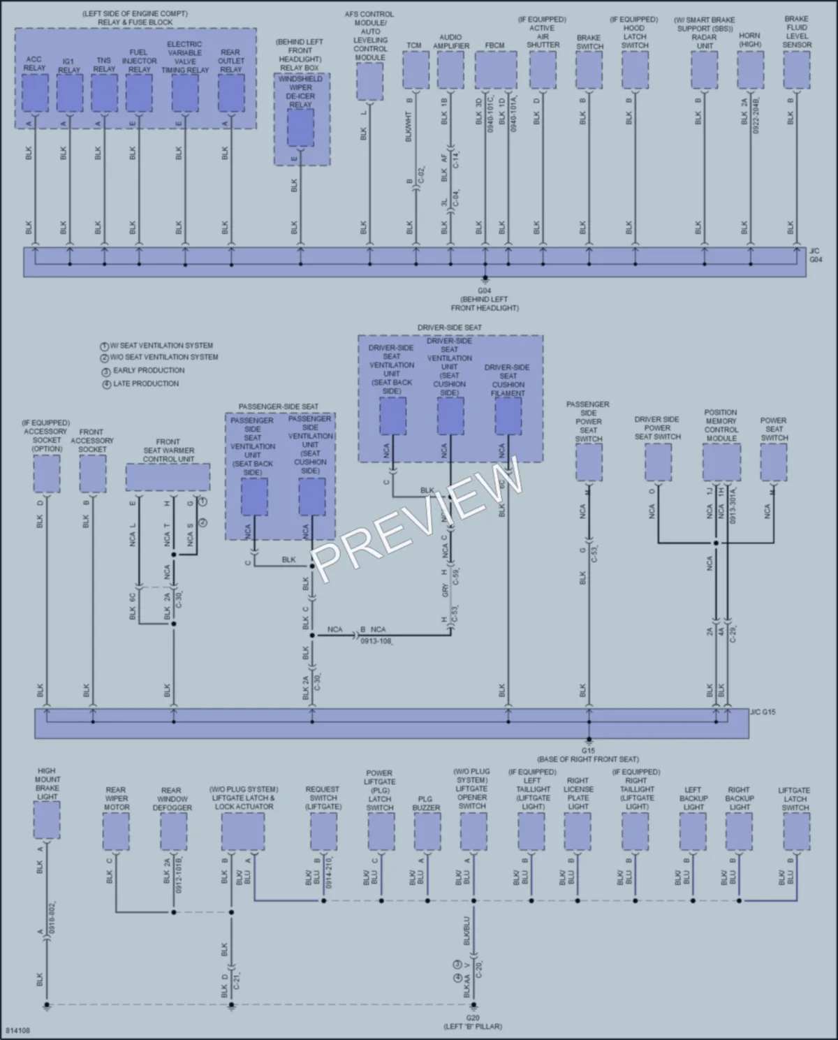 2022 Mazda CX9 Ground Distribution wiring diagram preview