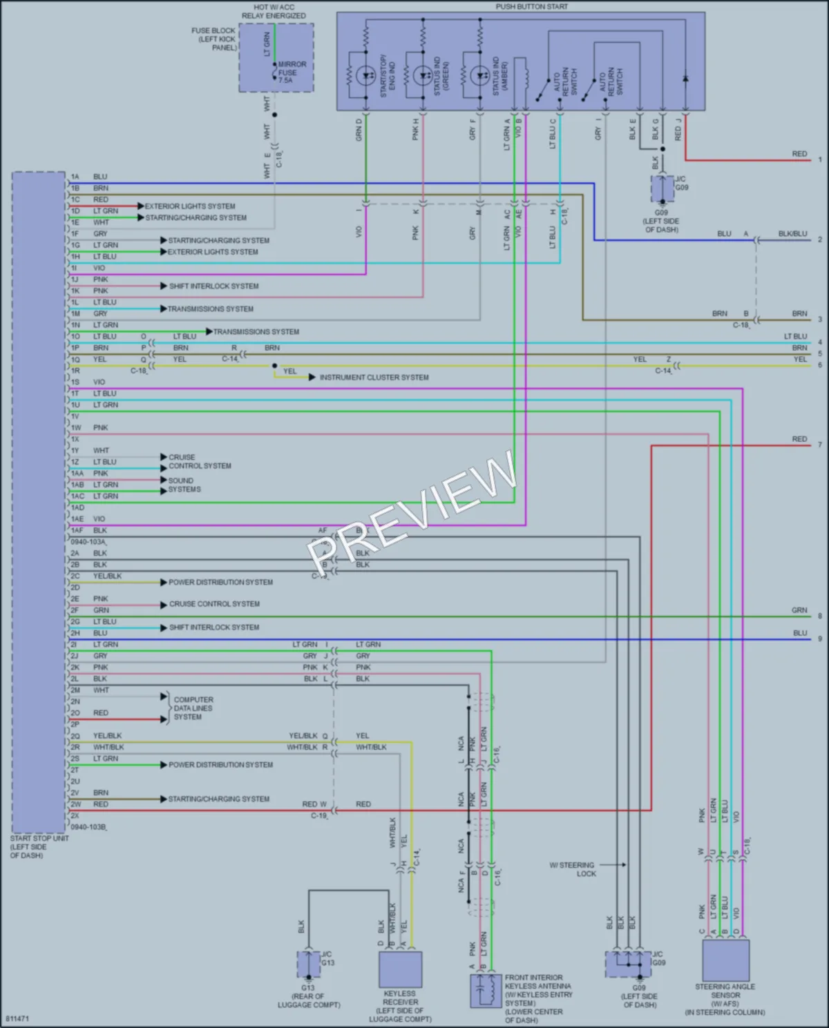 2022 Mazda MX5Miata Anti Theft wiring diagram preview