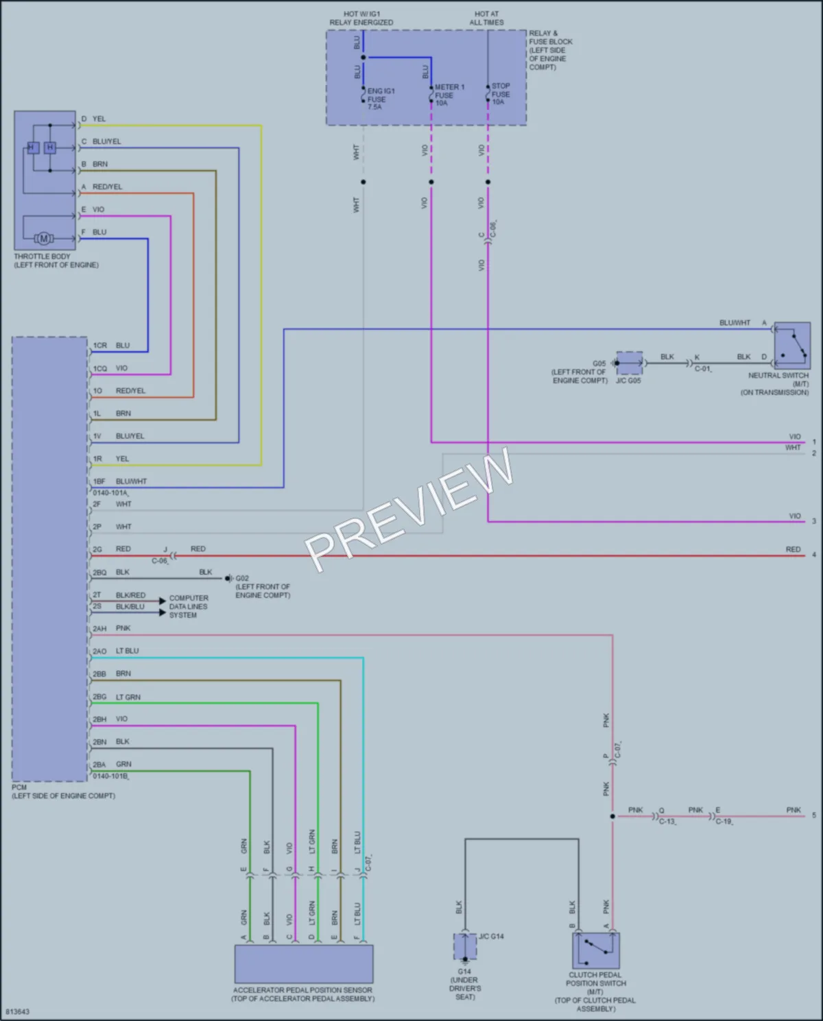2022 Mazda MX5MiataRF Cruise Control wiring diagram preview