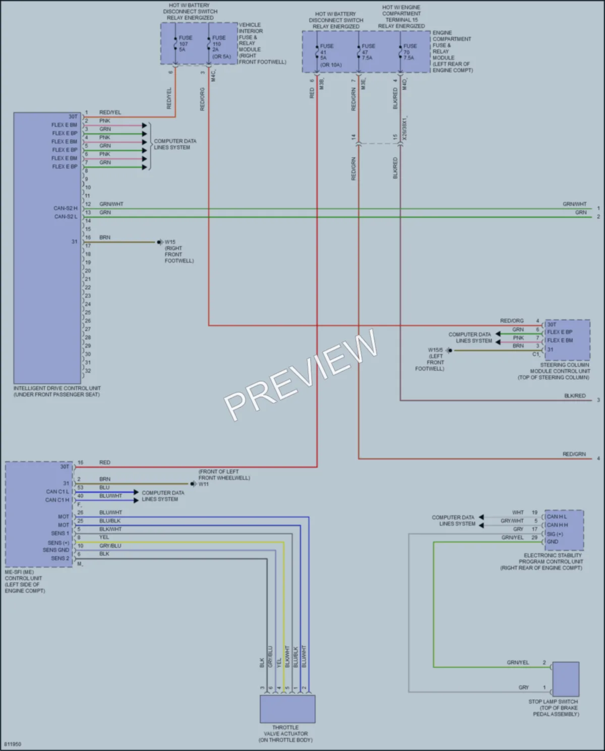 2022 MercedesBenz A220 Cruise Control wiring diagram preview