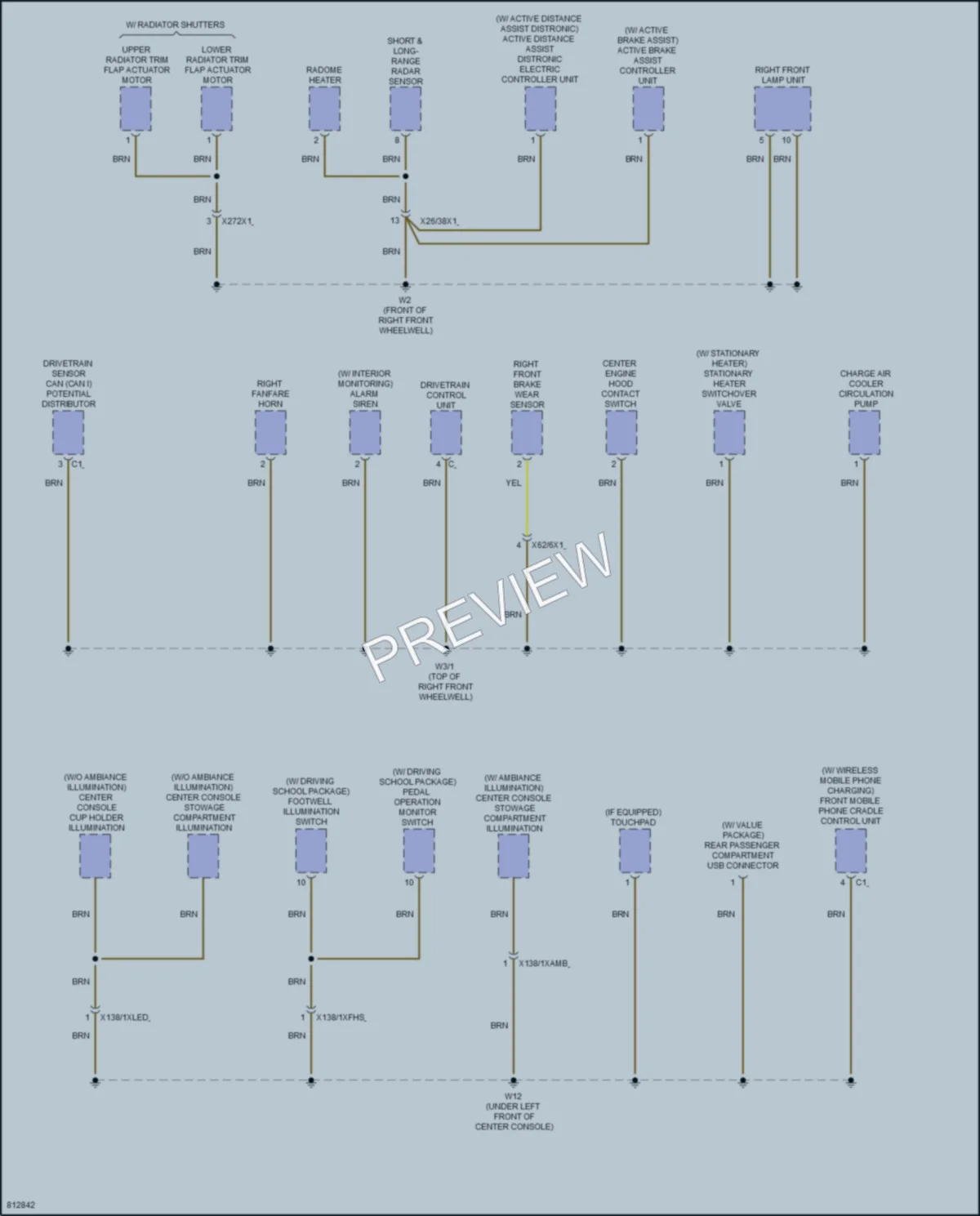 2022 MercedesBenz A220 Ground Distribution wiring diagram preview