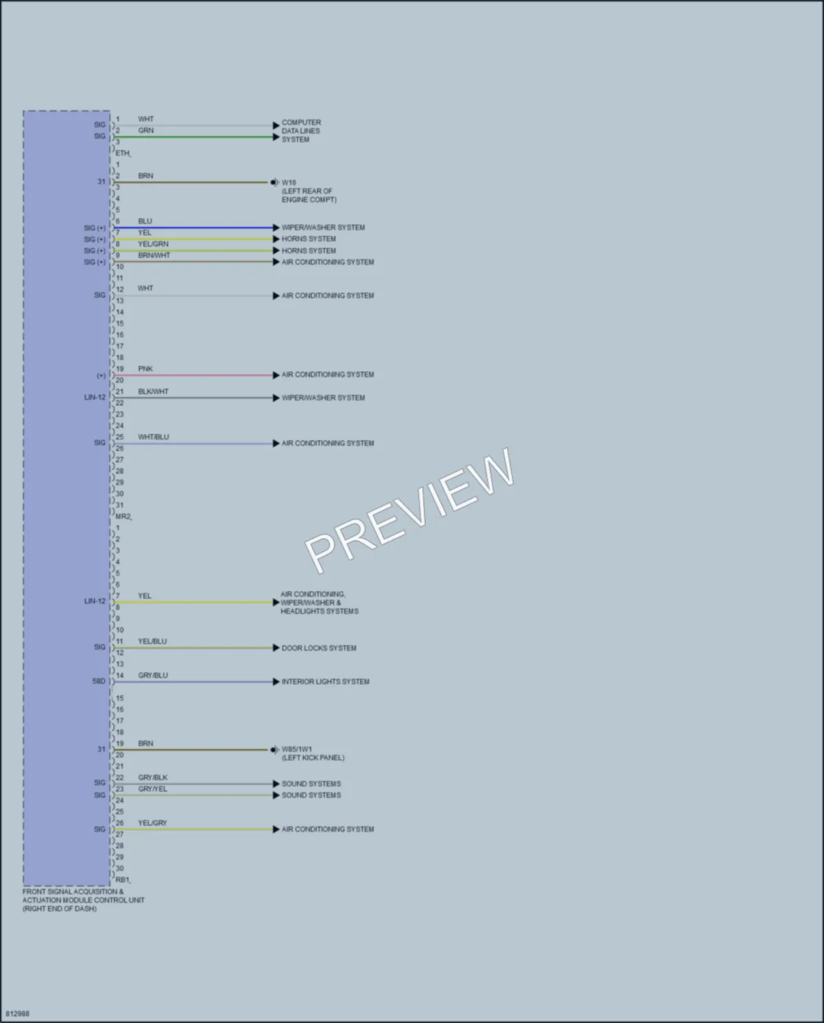 2022 MercedesBenz C300 Body Control Modules wiring diagram preview