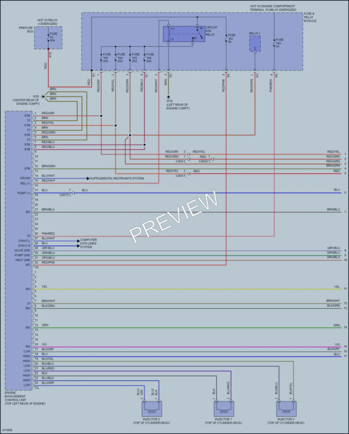 2022 MercedesBenz C300 Engine Performance wiring diagram preview