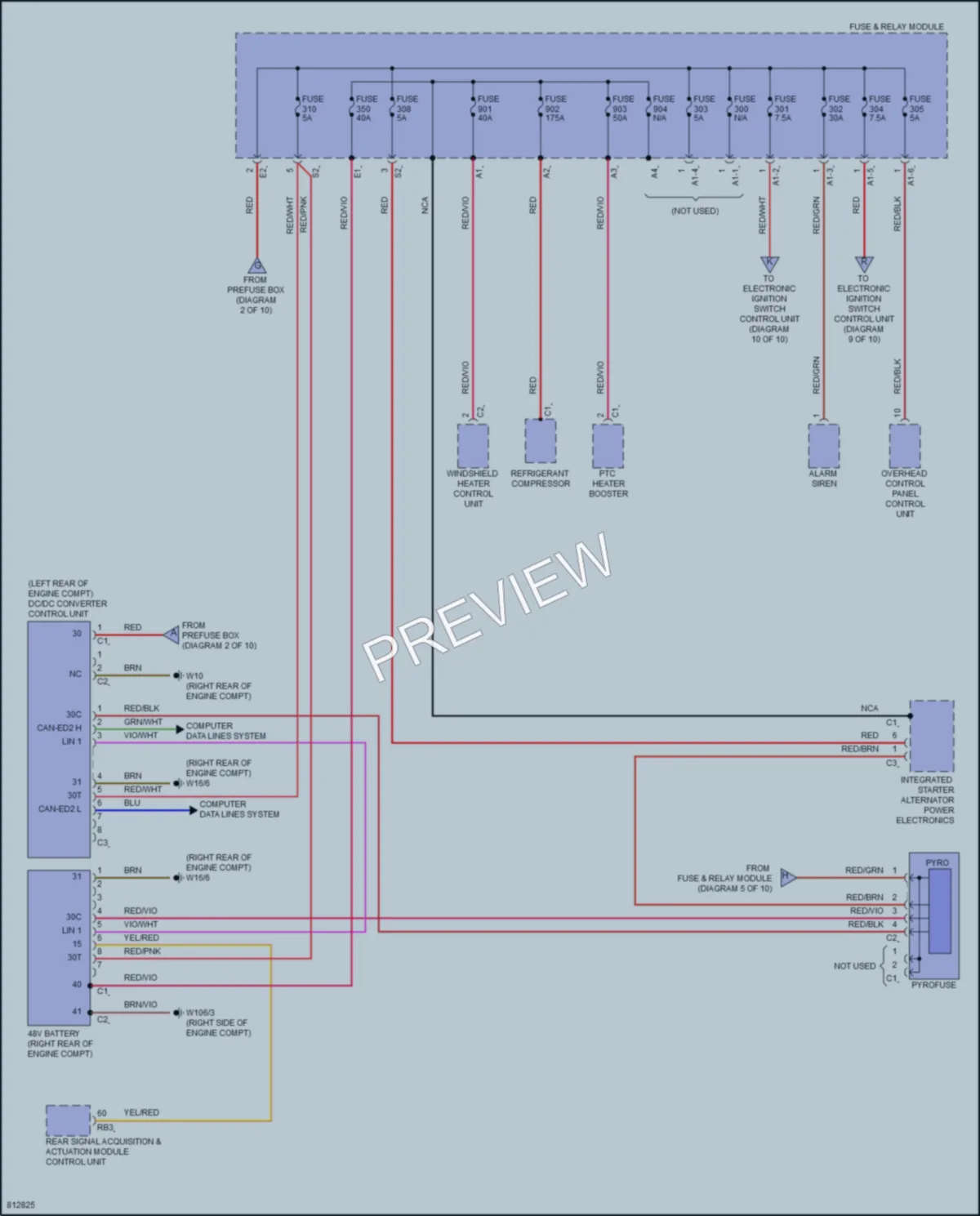 2022 MercedesBenz C300 Power Distribution wiring diagram preview