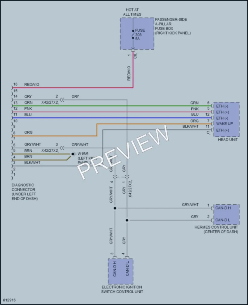 2022 MercedesBenz CLS450 Computer Data Lines wiring diagram preview