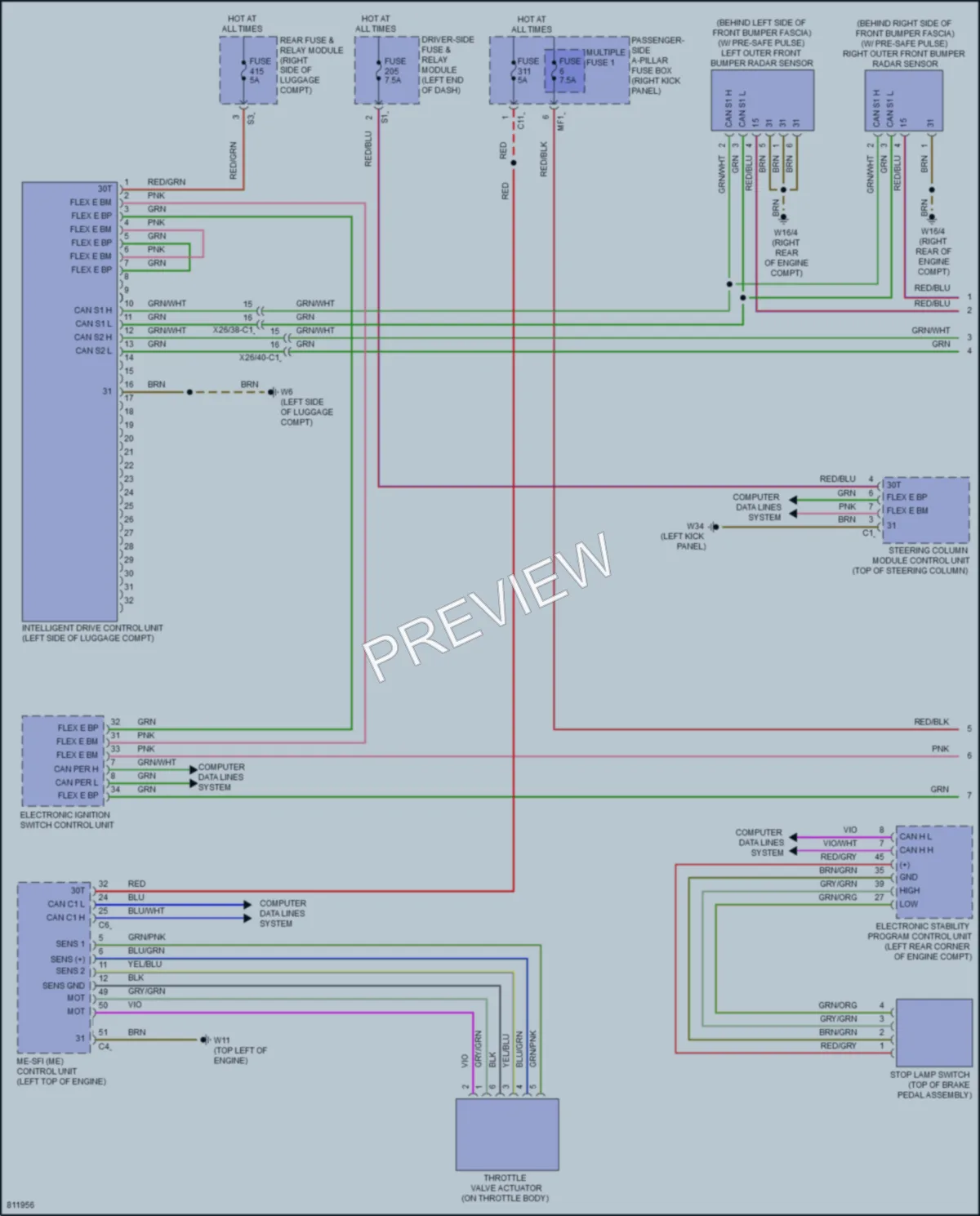 2022 MercedesBenz CLS450 Cruise Control wiring diagram preview