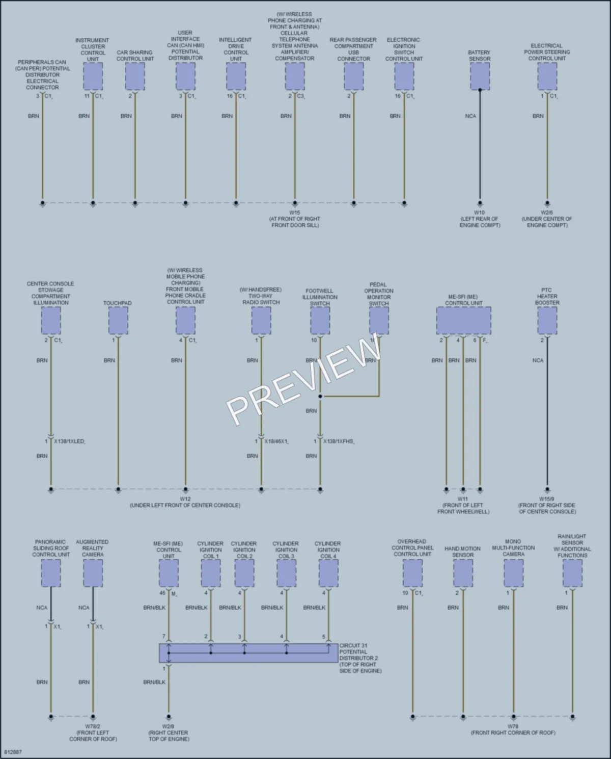 2022 MercedesBenz GLA250 Ground Distribution wiring diagram preview