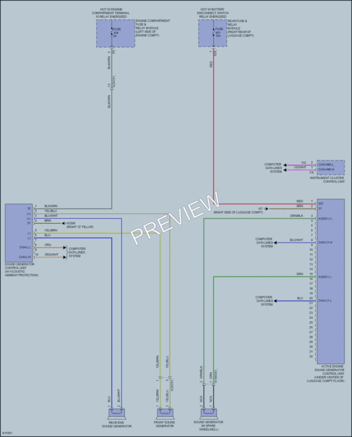 2022 MercedesBenz GLE450 Active Bodyworks wiring diagram preview