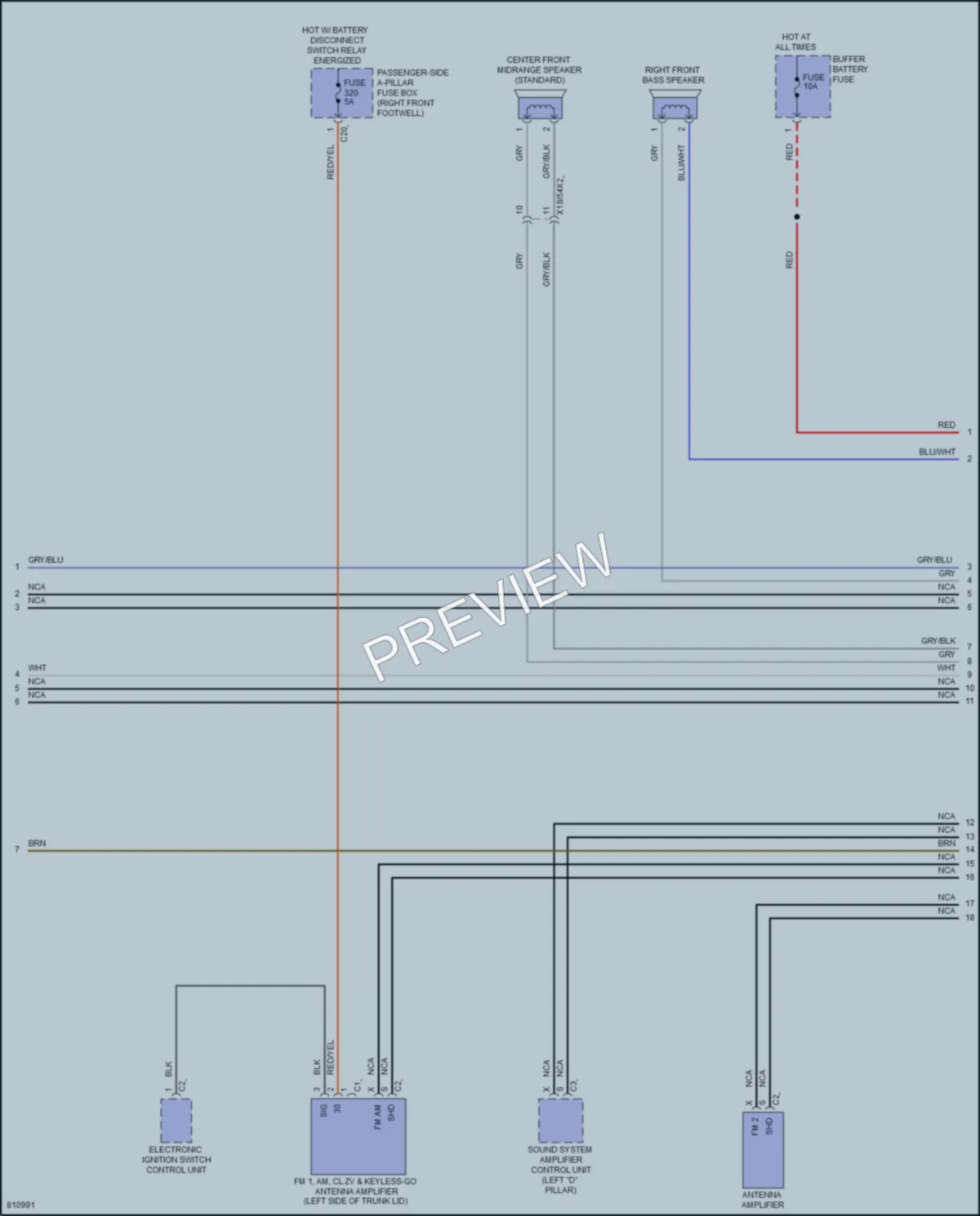 2022 MercedesBenz GLE450Coupe Navigation wiring diagram preview