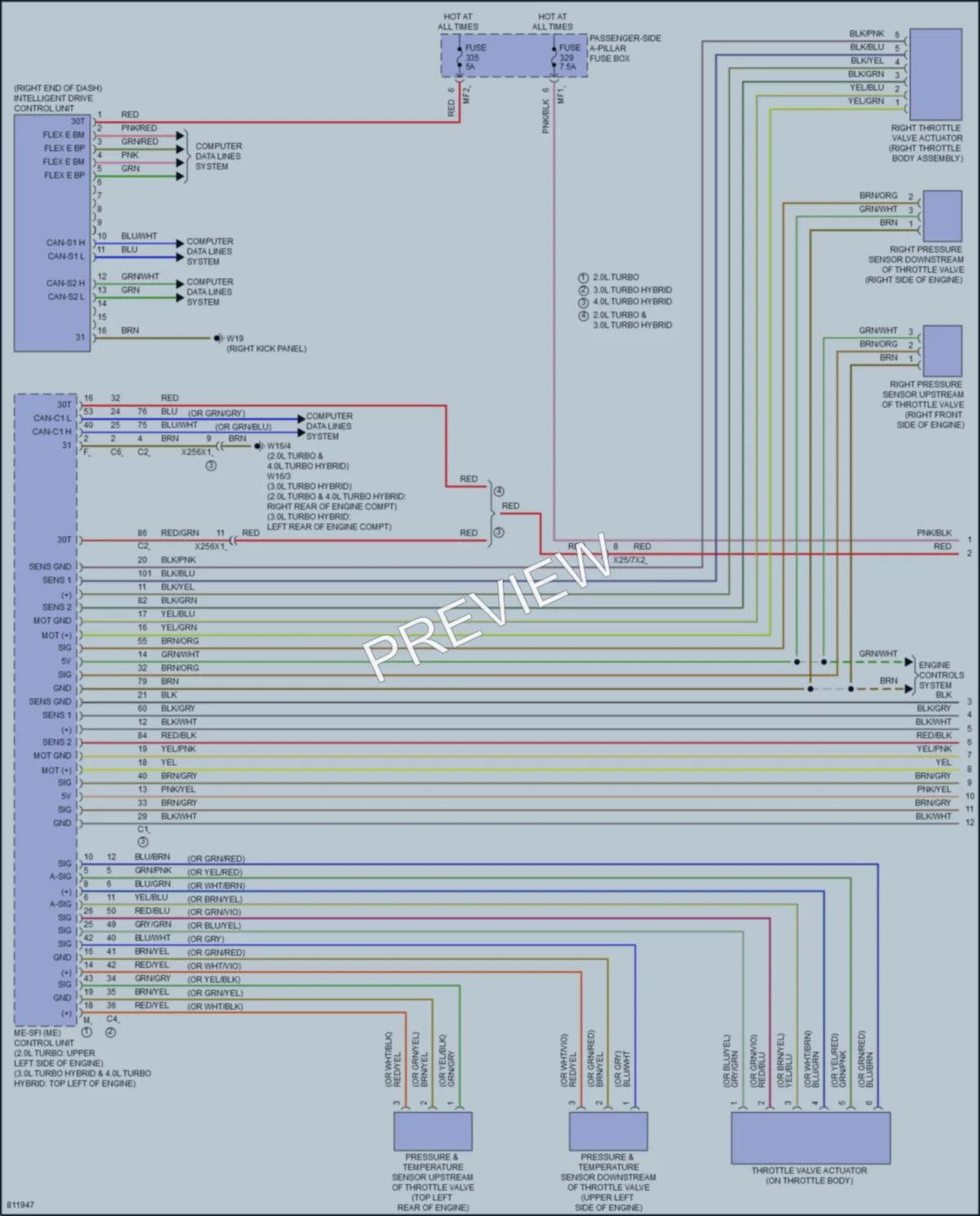 2022 MercedesBenz GLE580 Cruise Control wiring diagram preview