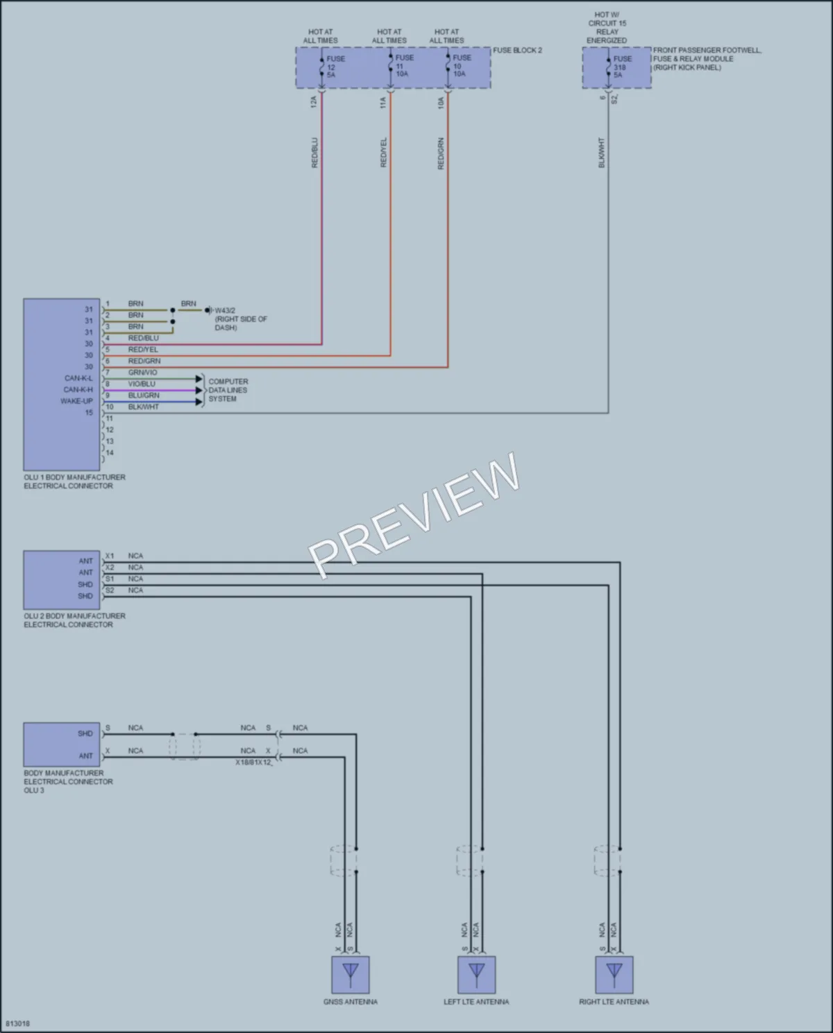 2022 MercedesBenz Metris Body Builder Systems wiring diagram preview