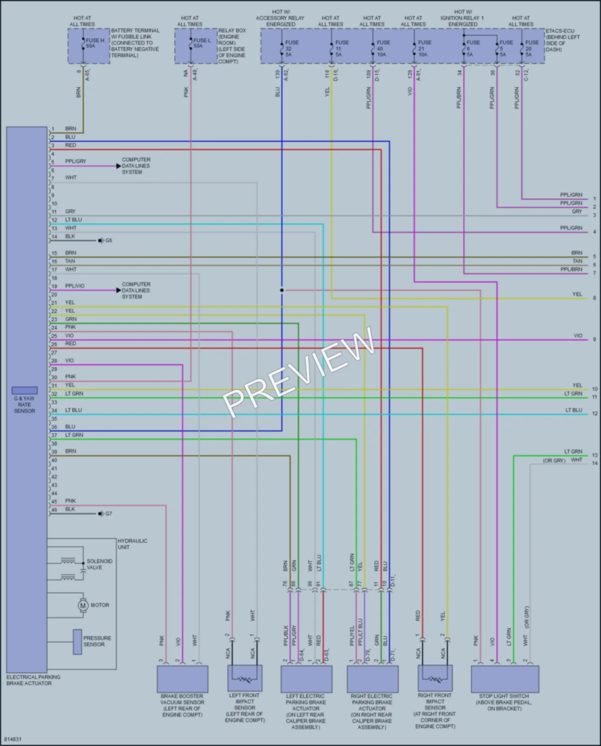 2022 Mitsubishi Outlander Anti Lock Brakes wiring diagram preview