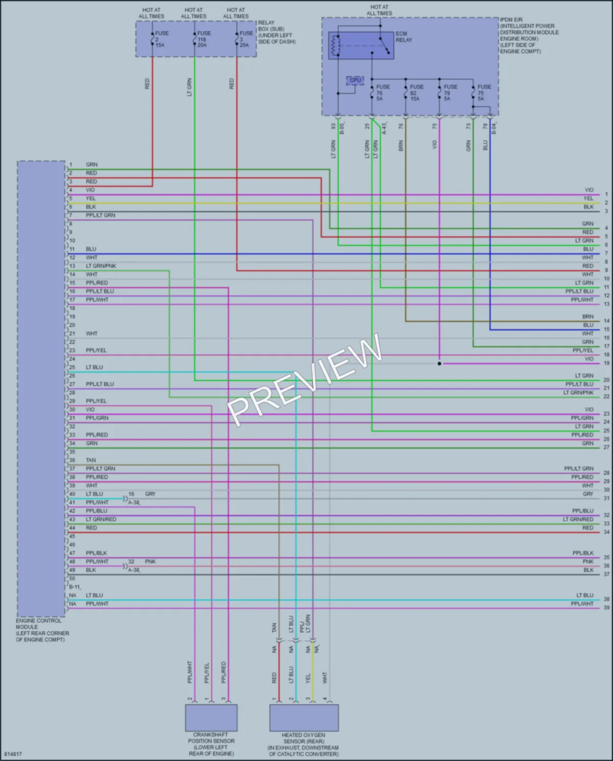 2022 Mitsubishi Outlander Engine Performance wiring diagram preview