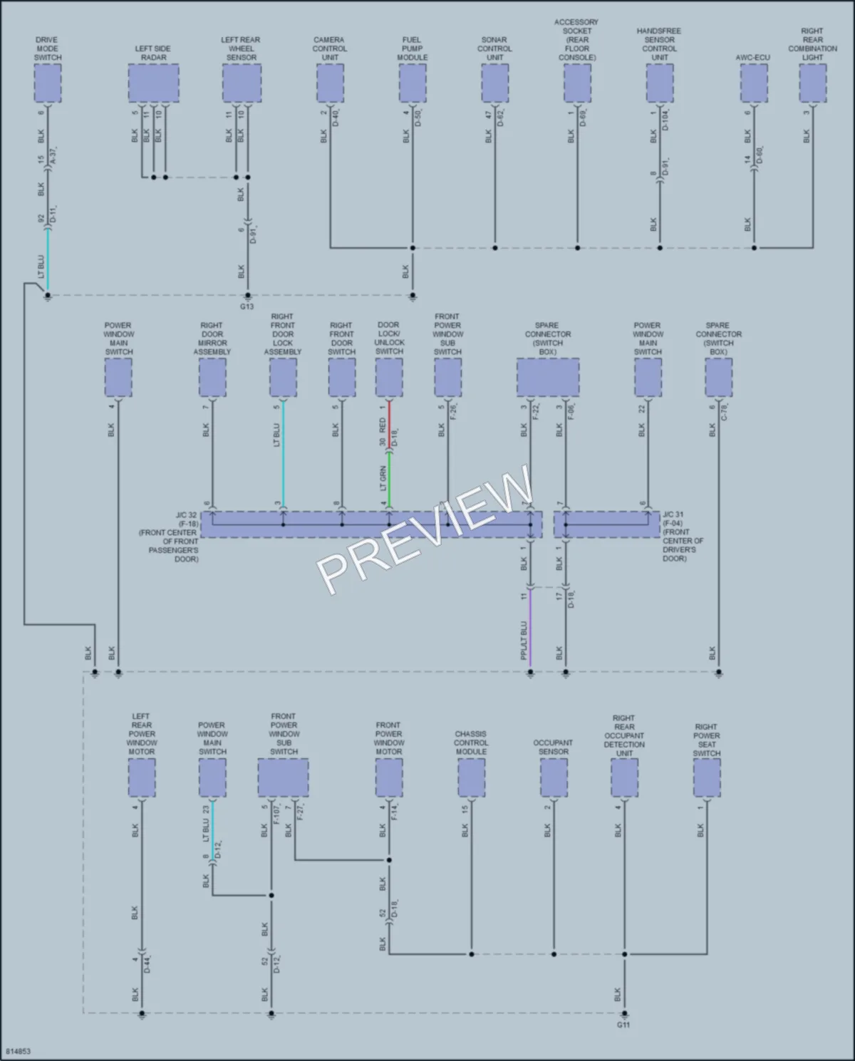 2022 Mitsubishi Outlander Ground Distribution wiring diagram preview