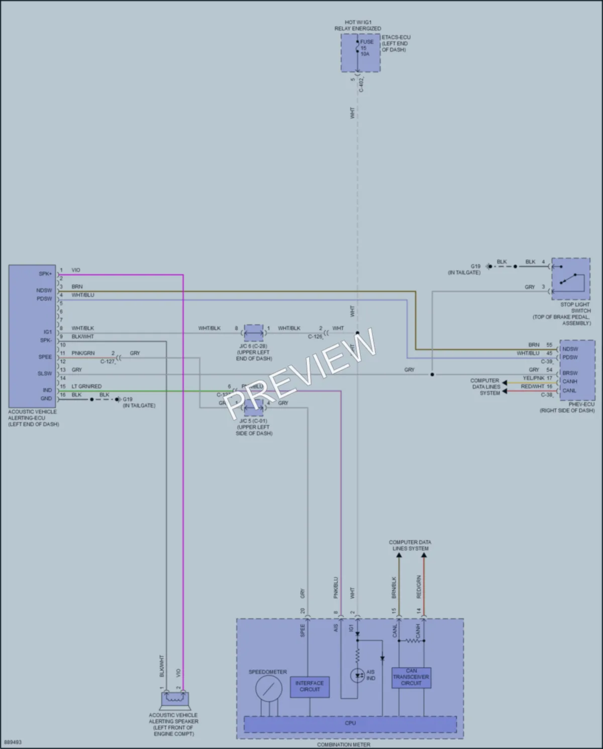 2022 Mitsubishi OutlanderPHEV Active Bodyworks wiring diagram preview