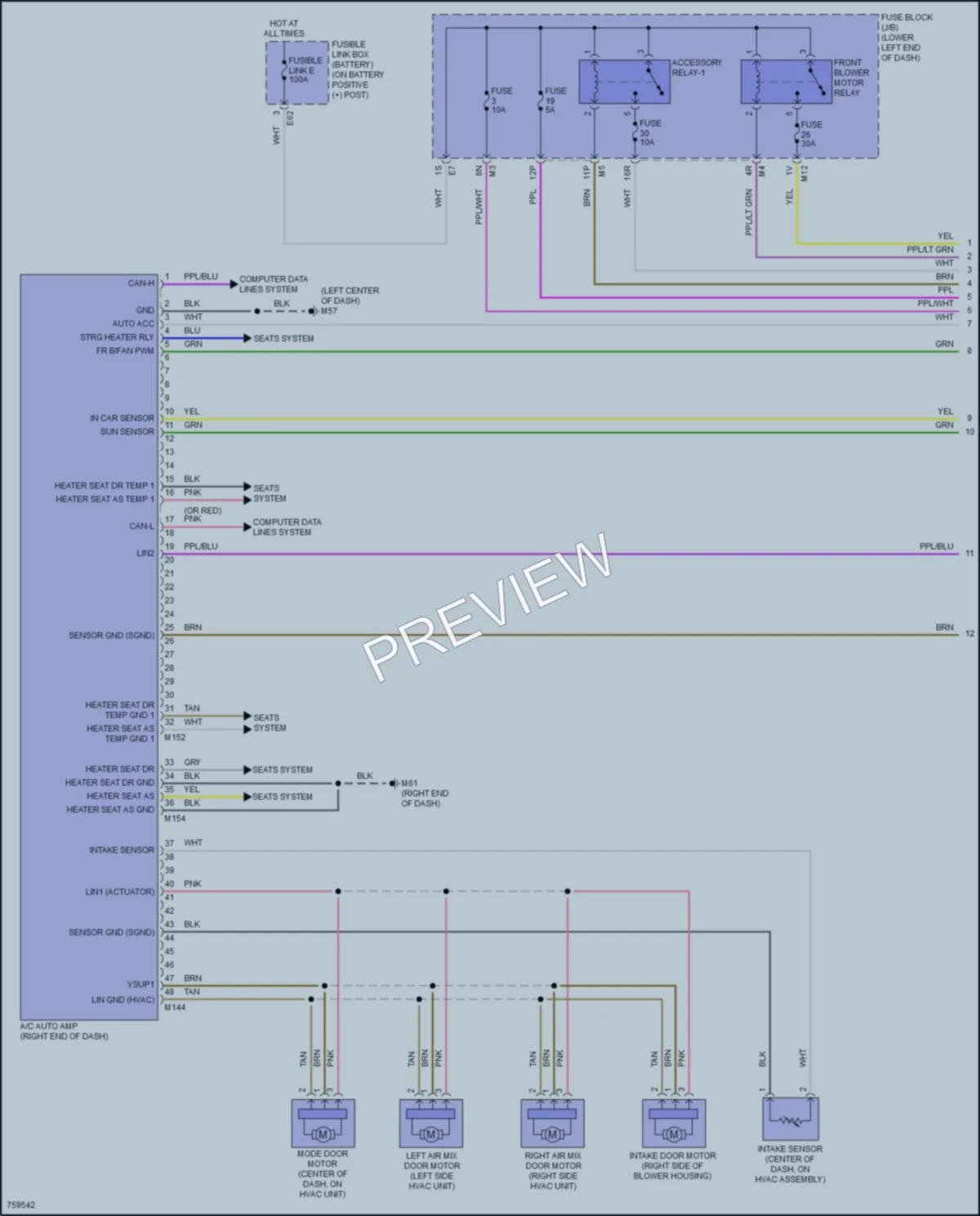 2022 Nissan Altima Air Conditioning wiring diagram preview