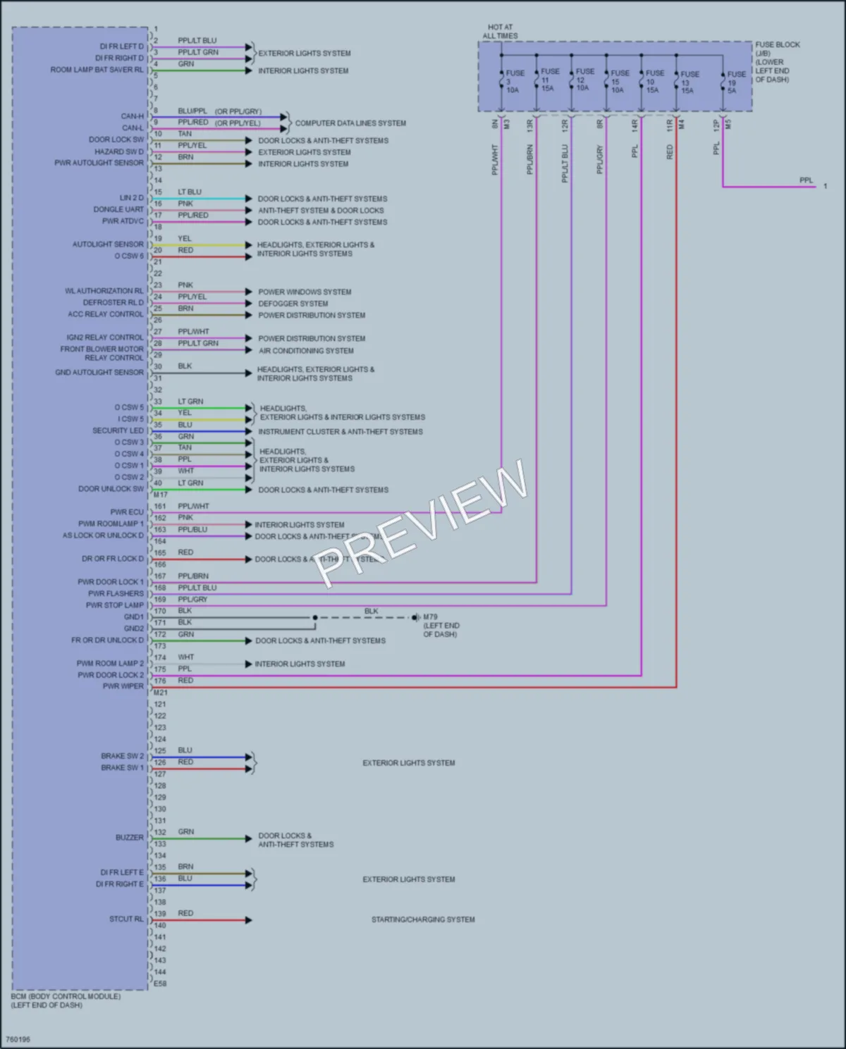 2022 Nissan Altima Body Control Modules wiring diagram preview
