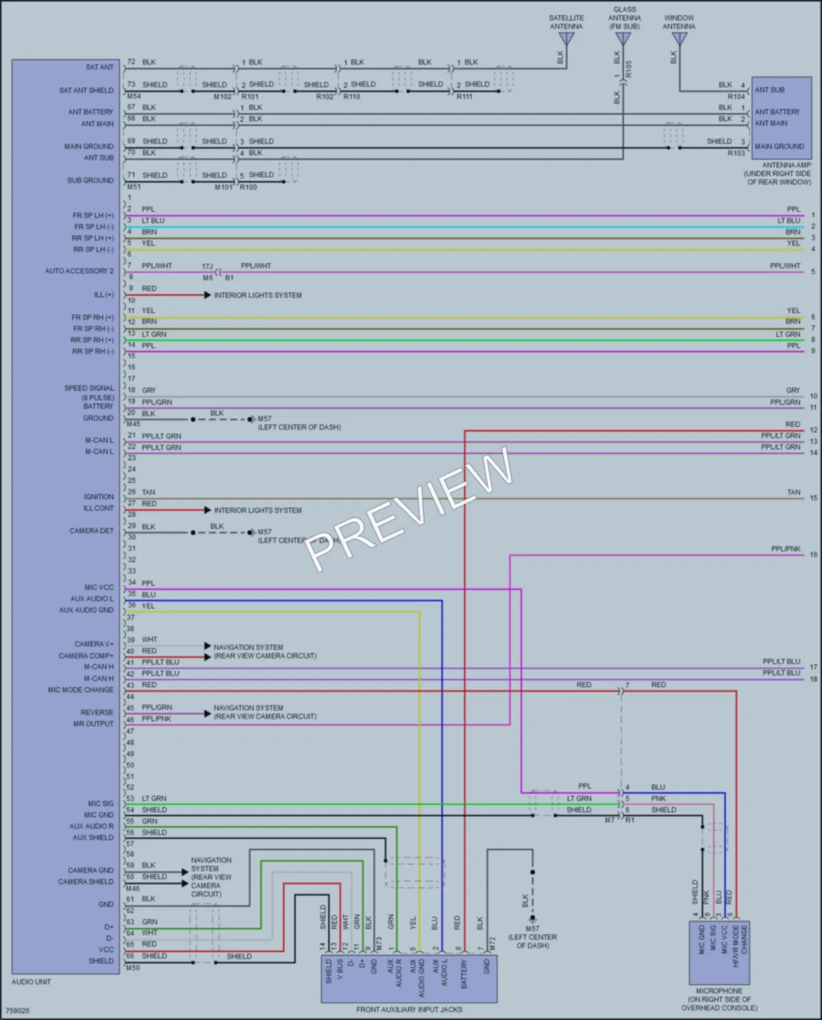 2022 Nissan Altima Radio wiring diagram preview