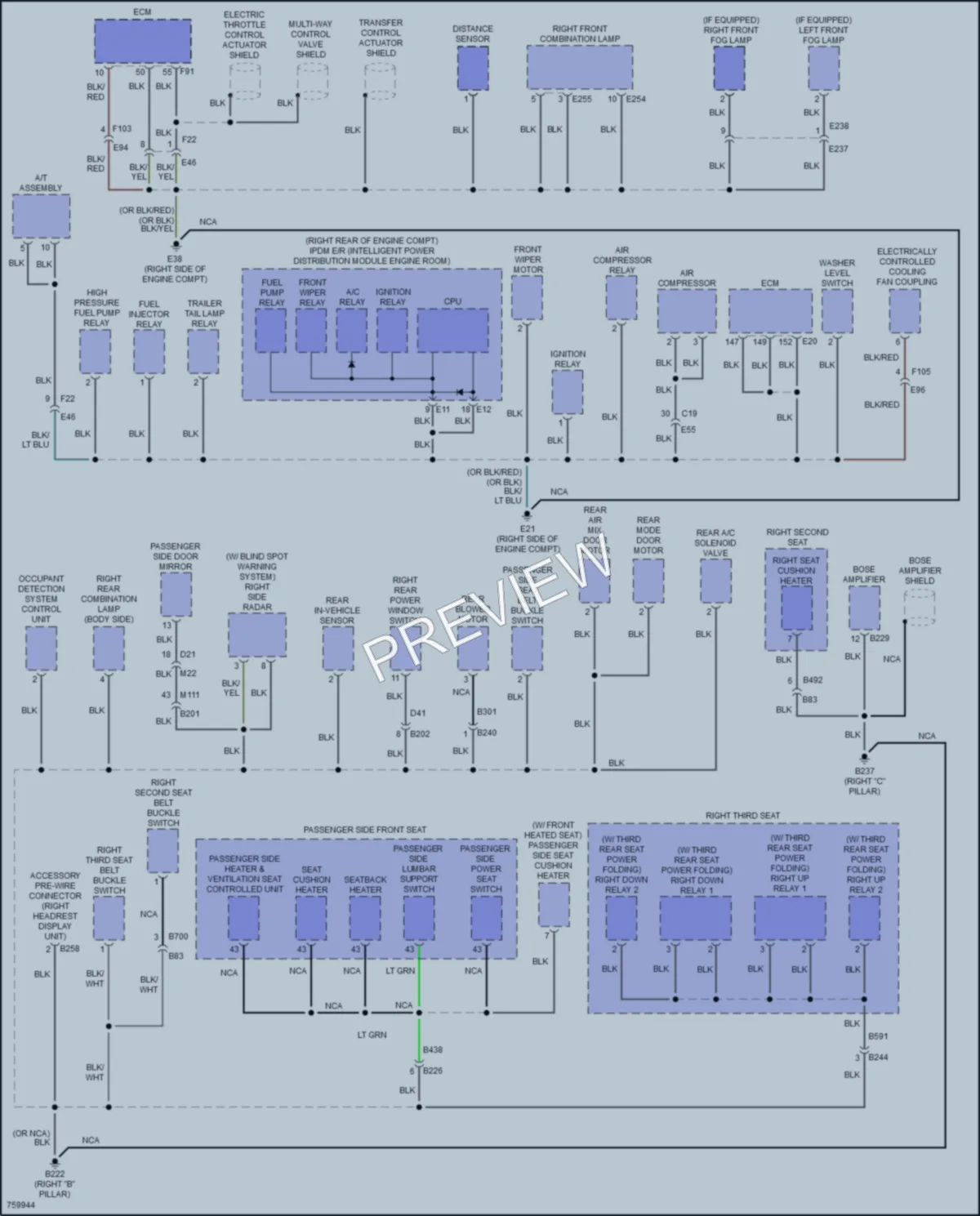 2022 Nissan Armada Ground Distribution wiring diagram preview