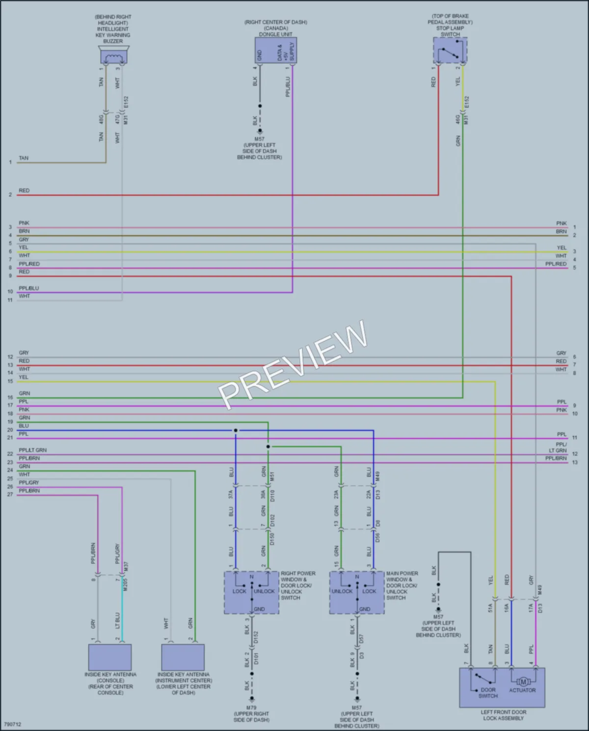 2022 Nissan Frontier Anti Theft wiring diagram preview