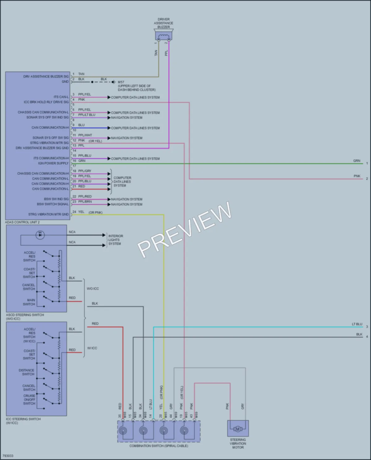 2022 Nissan Frontier Cruise Control wiring diagram preview
