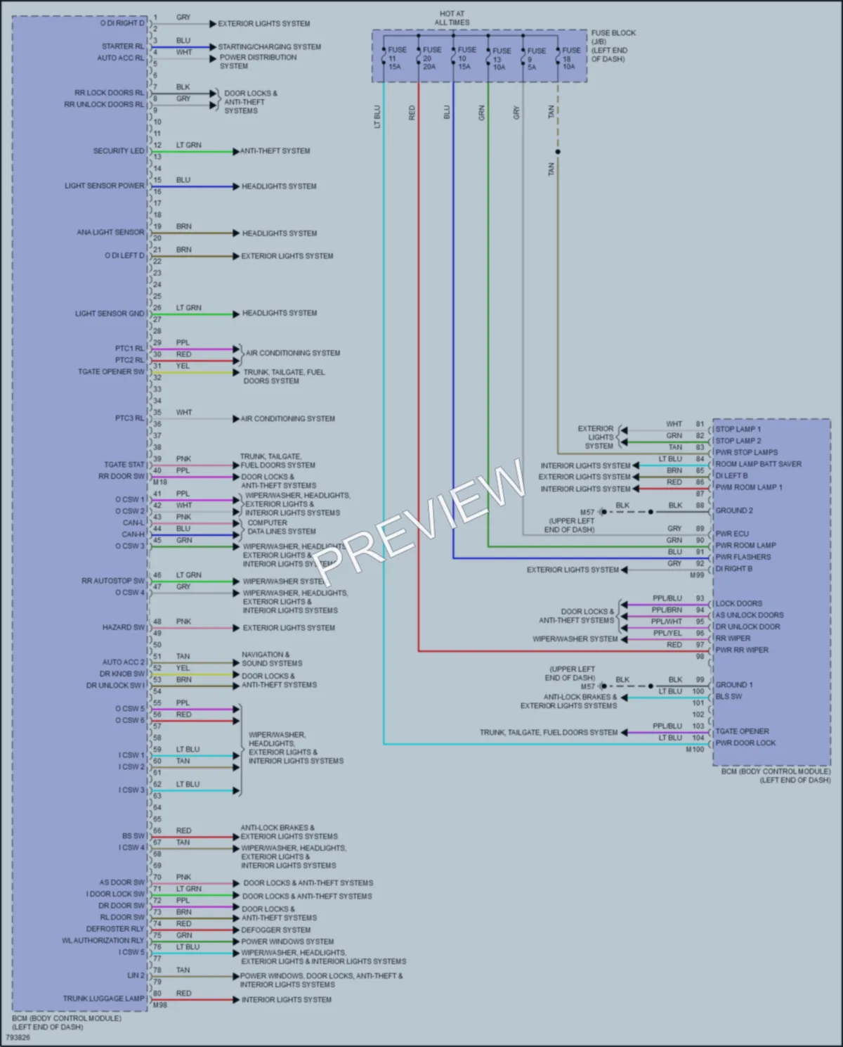 2022 Nissan Kicks Body Control Modules wiring diagram preview
