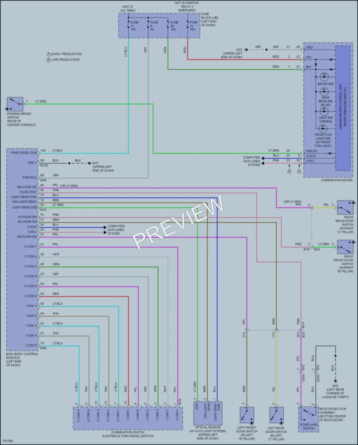 2022 Nissan Kicks Headlights wiring diagram preview