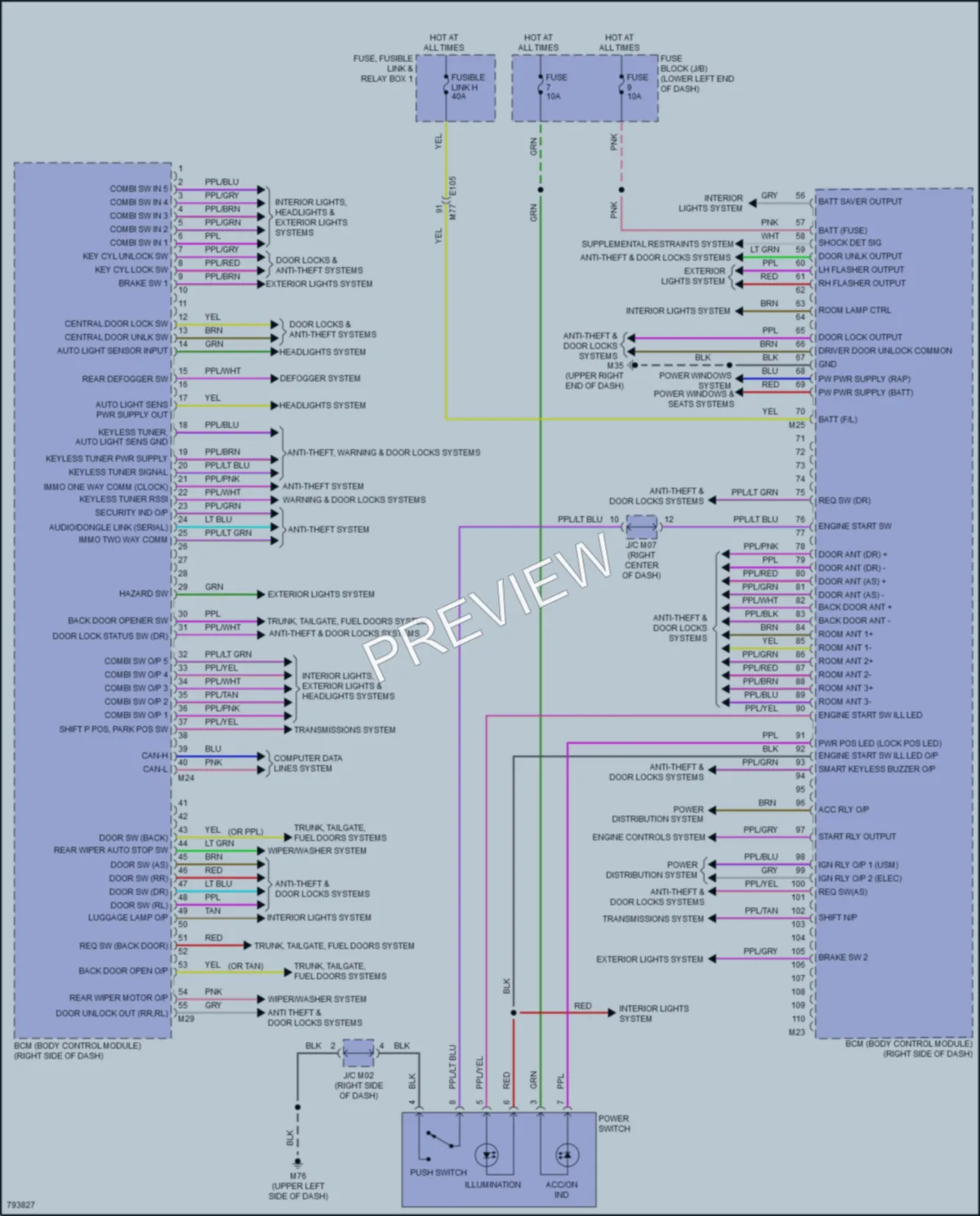 2022 Nissan LEAF Body Control Modules wiring diagram preview