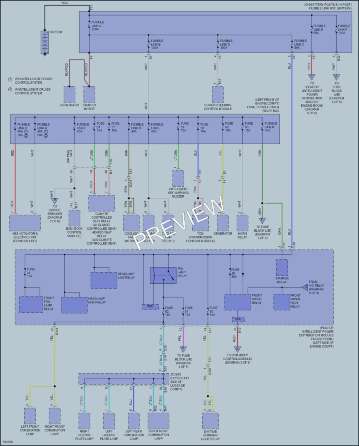 2022 Nissan Maxima Power Distribution wiring diagram preview