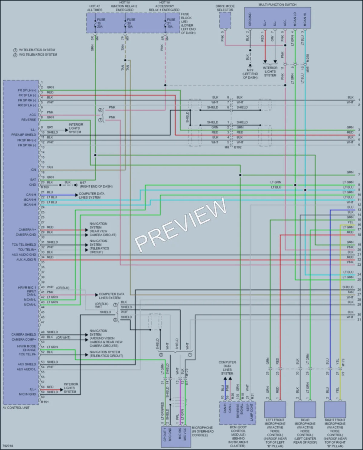2022 Nissan Maxima Radio wiring diagram preview