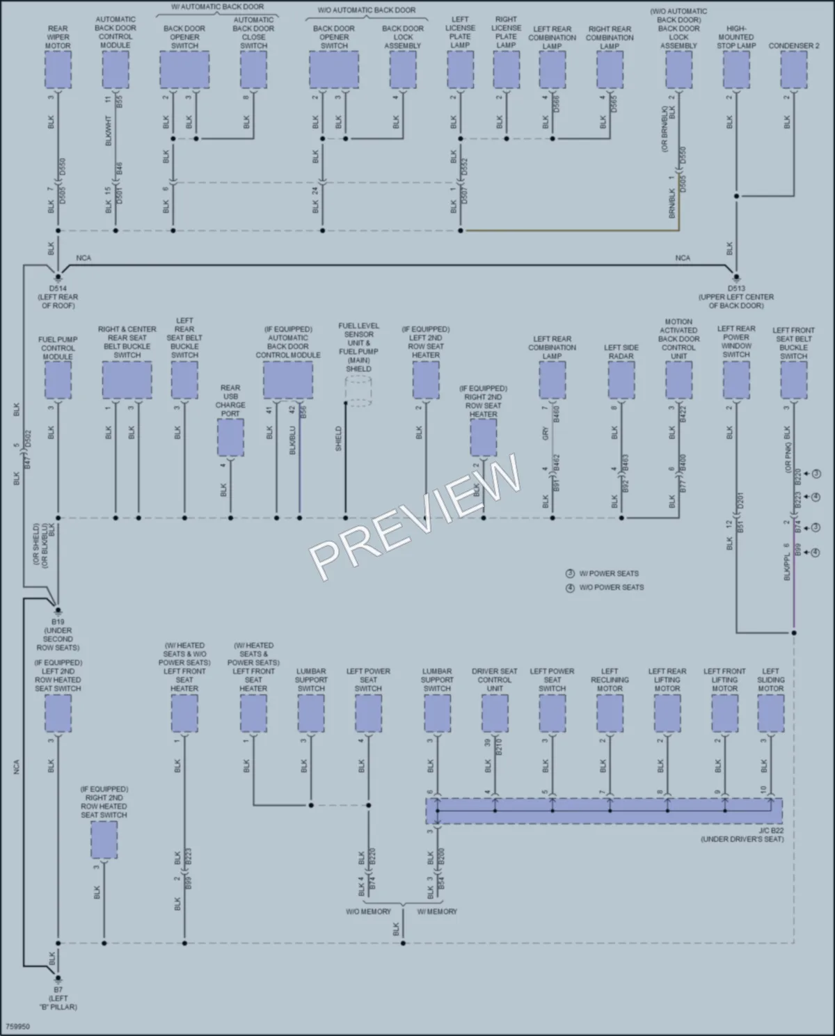 2022 Nissan Murano Ground Distribution wiring diagram preview