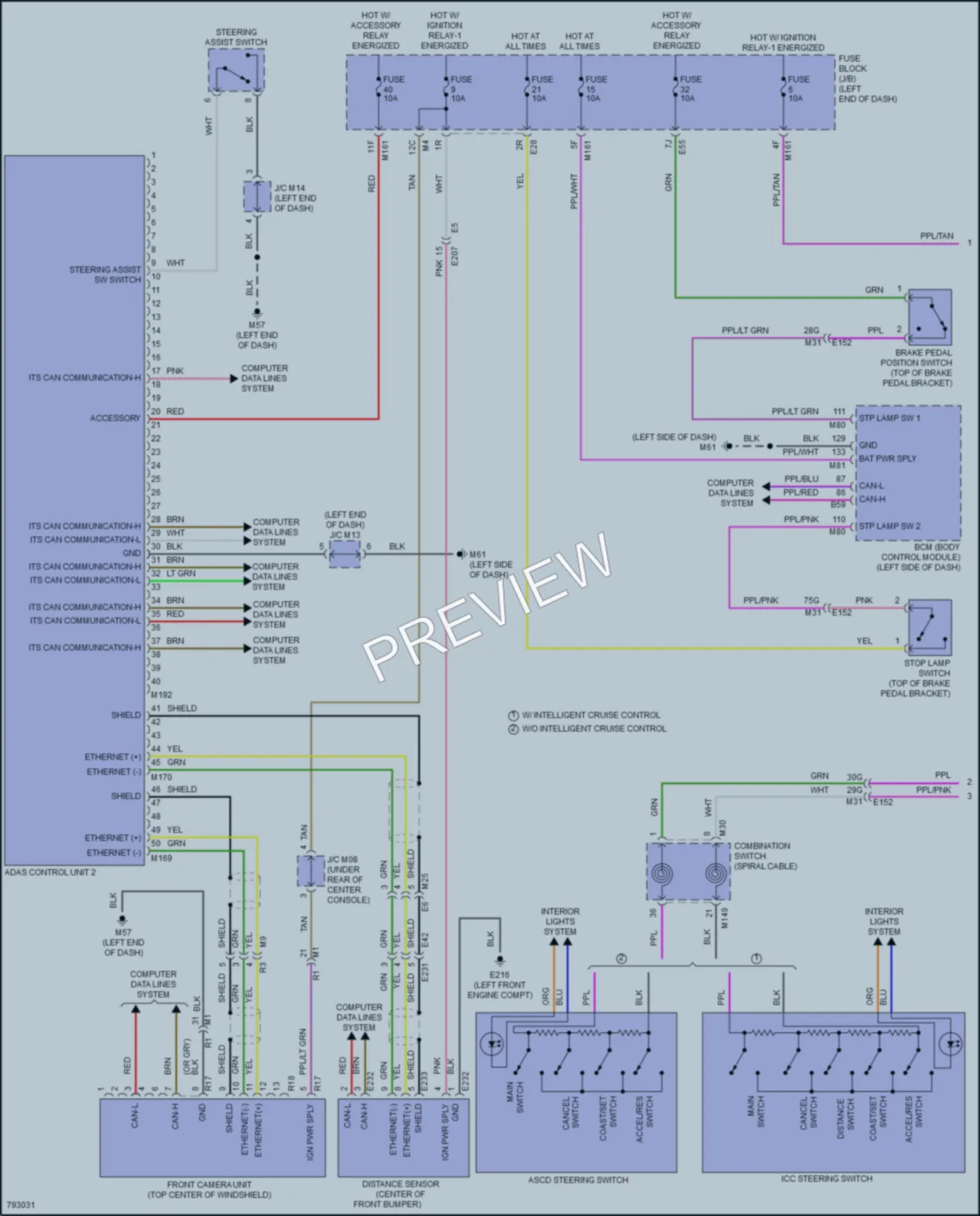 2022 Nissan Pathfinder Cruise Control wiring diagram preview