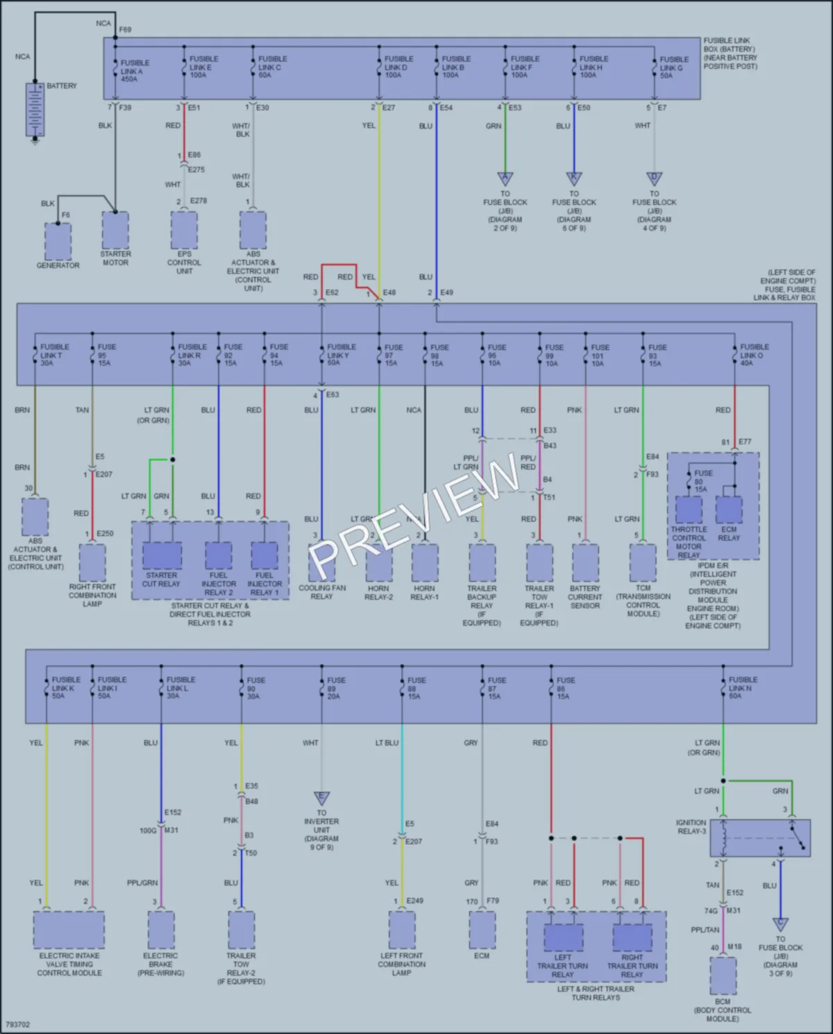 2022 Nissan Pathfinder Power Distribution wiring diagram preview