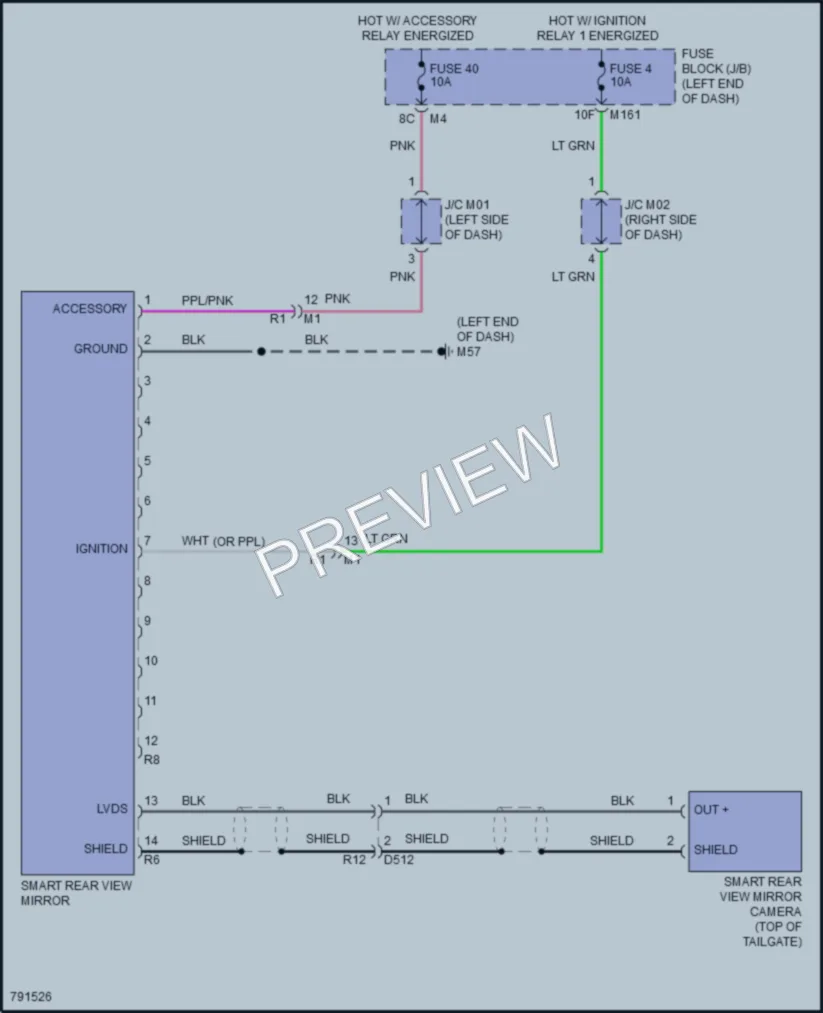 2022 Nissan Pathfinder Power Mirrors wiring diagram preview