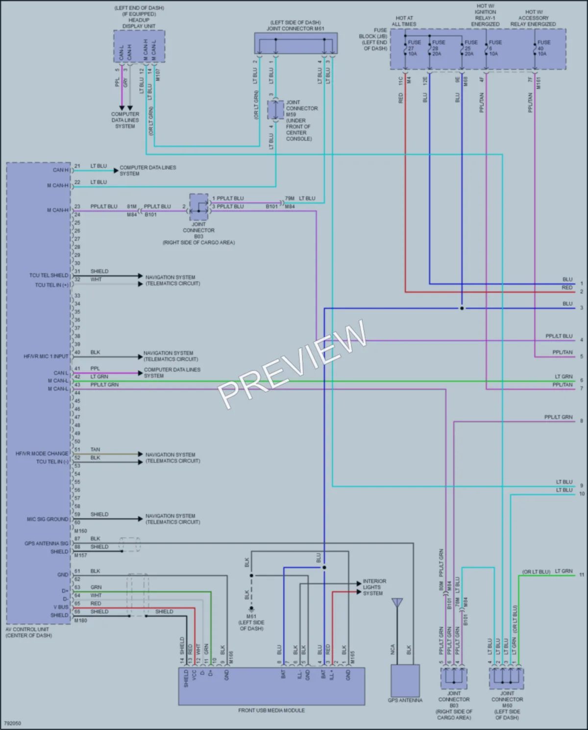 2022 Nissan Pathfinder Radio wiring diagram preview