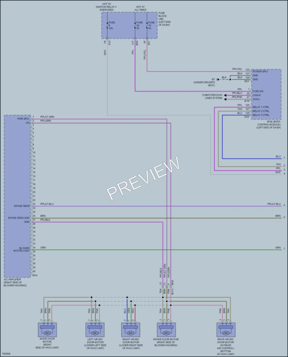2022 Nissan Rogue Air Conditioning wiring diagram preview