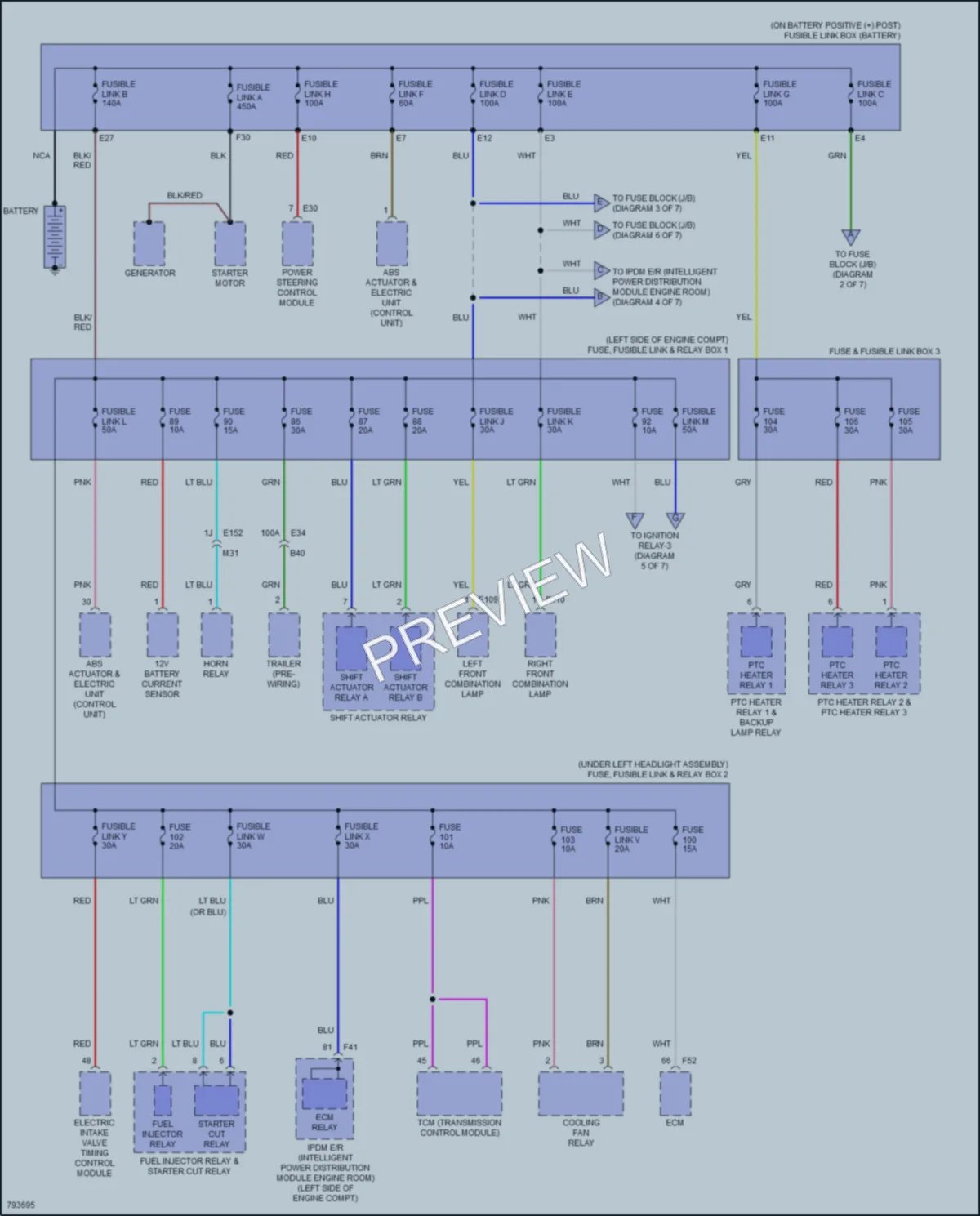 2022 Nissan Rogue Power Distribution wiring diagram preview