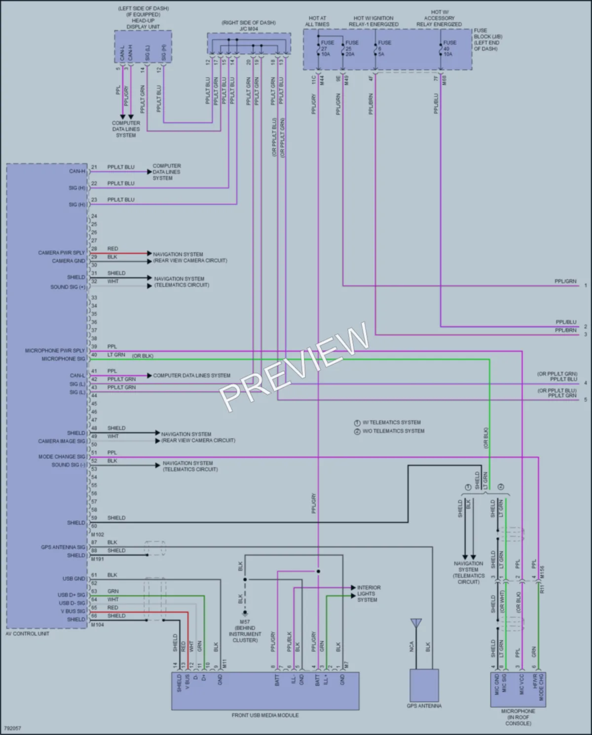 2022 Nissan Rogue Radio wiring diagram preview