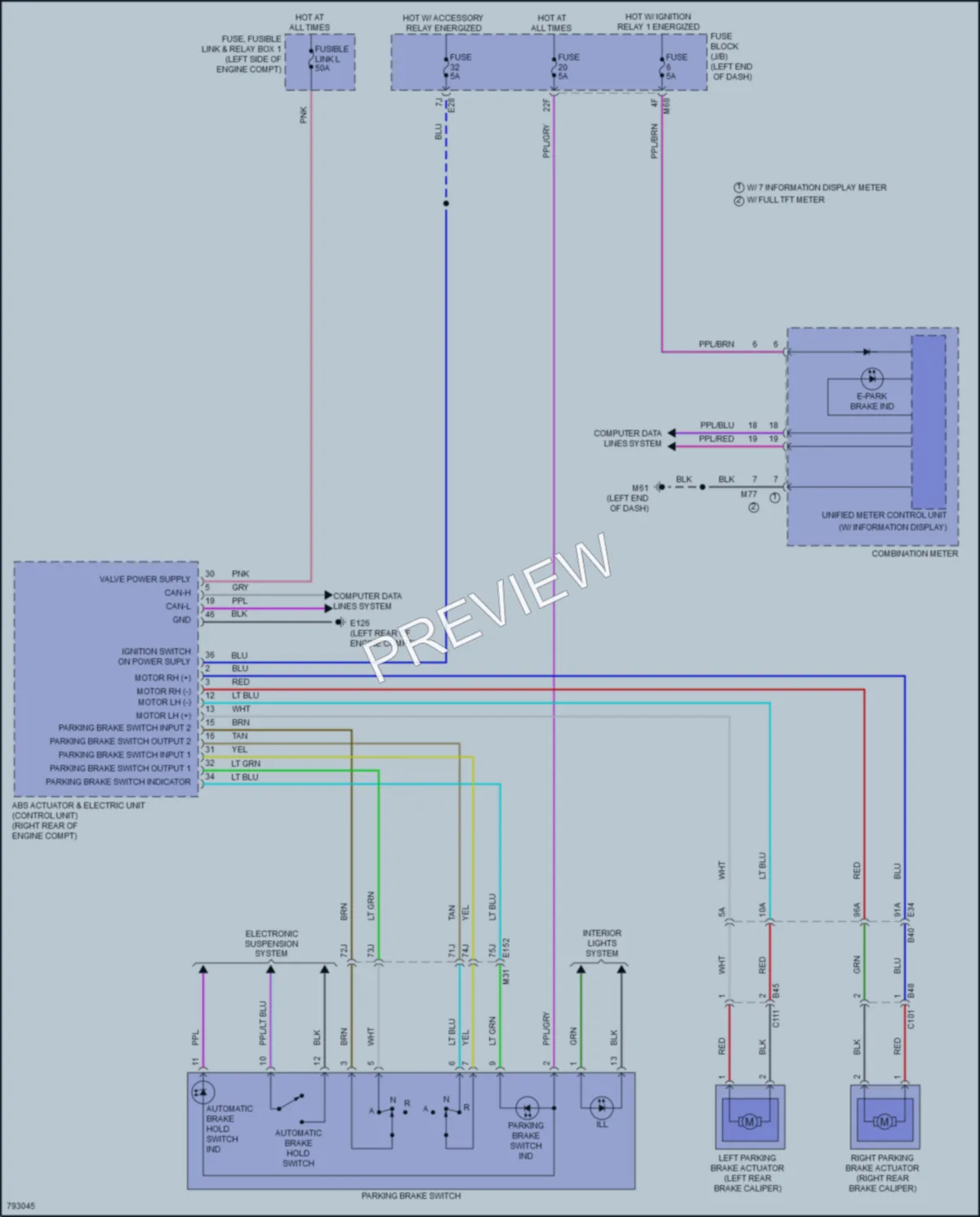 2022 Nissan Rogue Shift Interlock wiring diagram preview