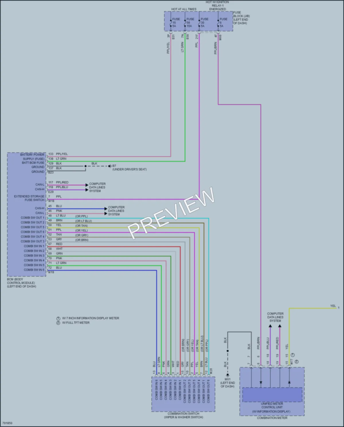 2022 Nissan Rogue Wiper Washer wiring diagram preview