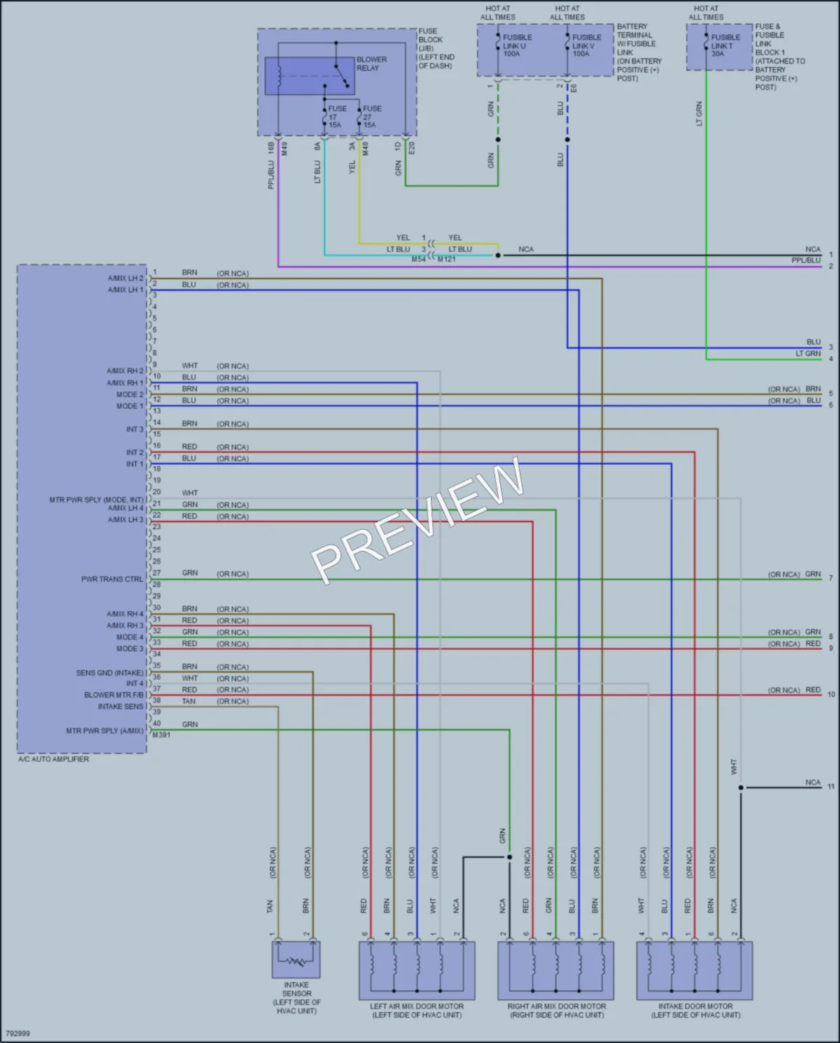 2022 Nissan RogueSport Air Conditioning wiring diagram preview