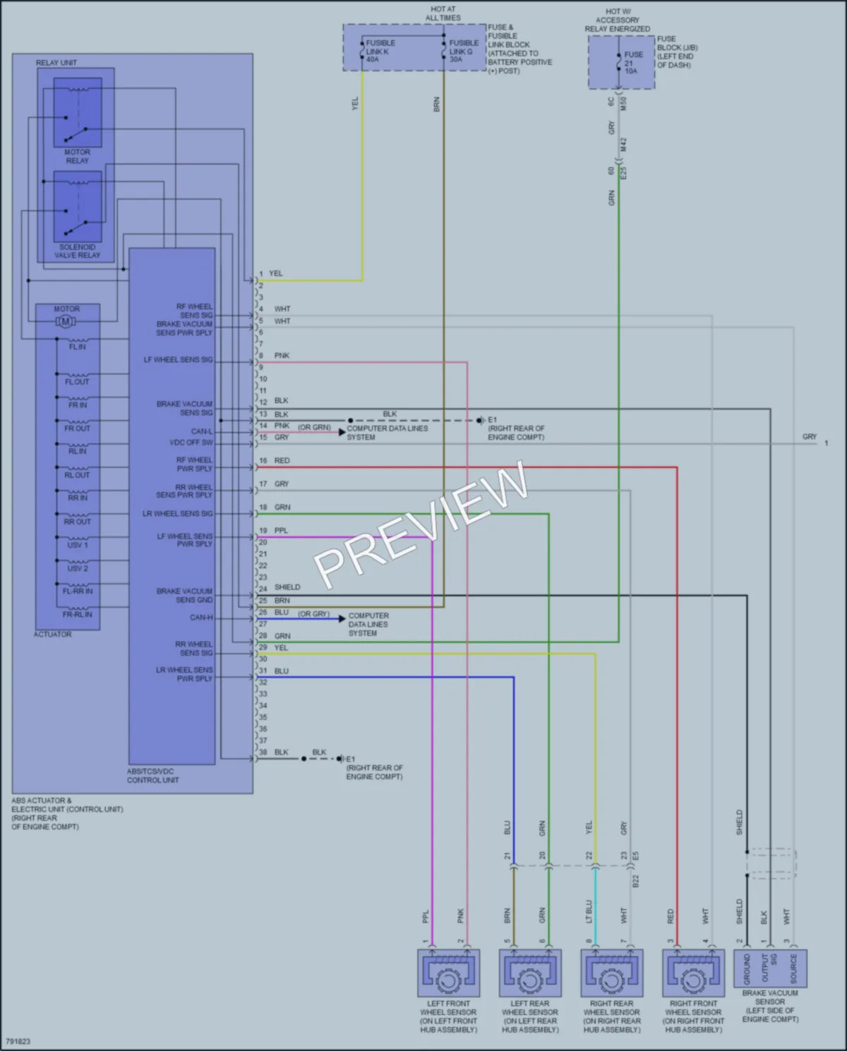 2022 Nissan RogueSport Anti Lock Brakes wiring diagram preview