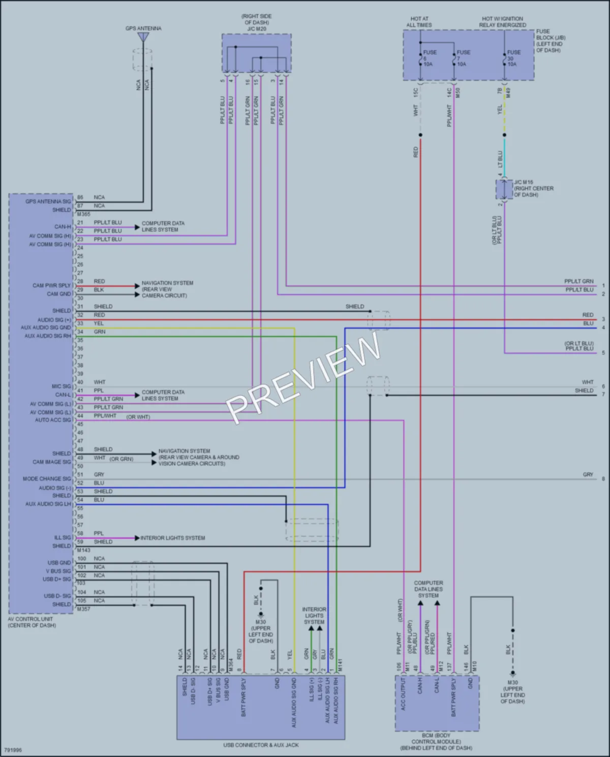 2022 Nissan RogueSport Radio wiring diagram preview