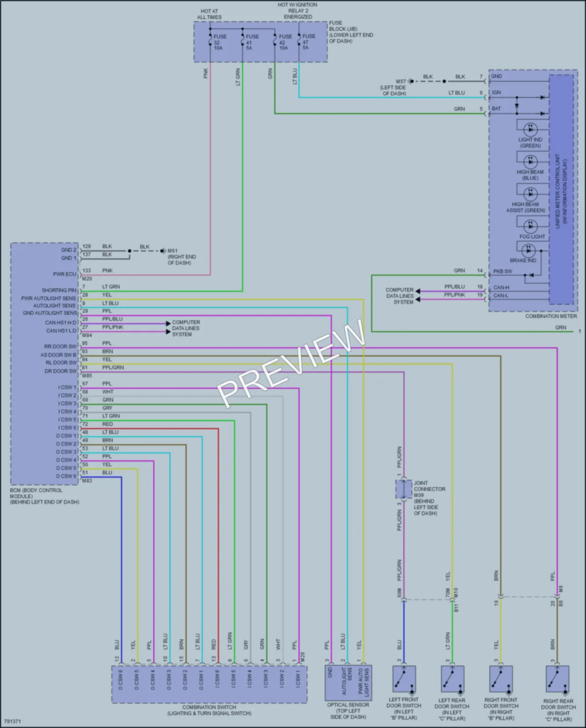 2022 Nissan Sentra Headlights wiring diagram preview