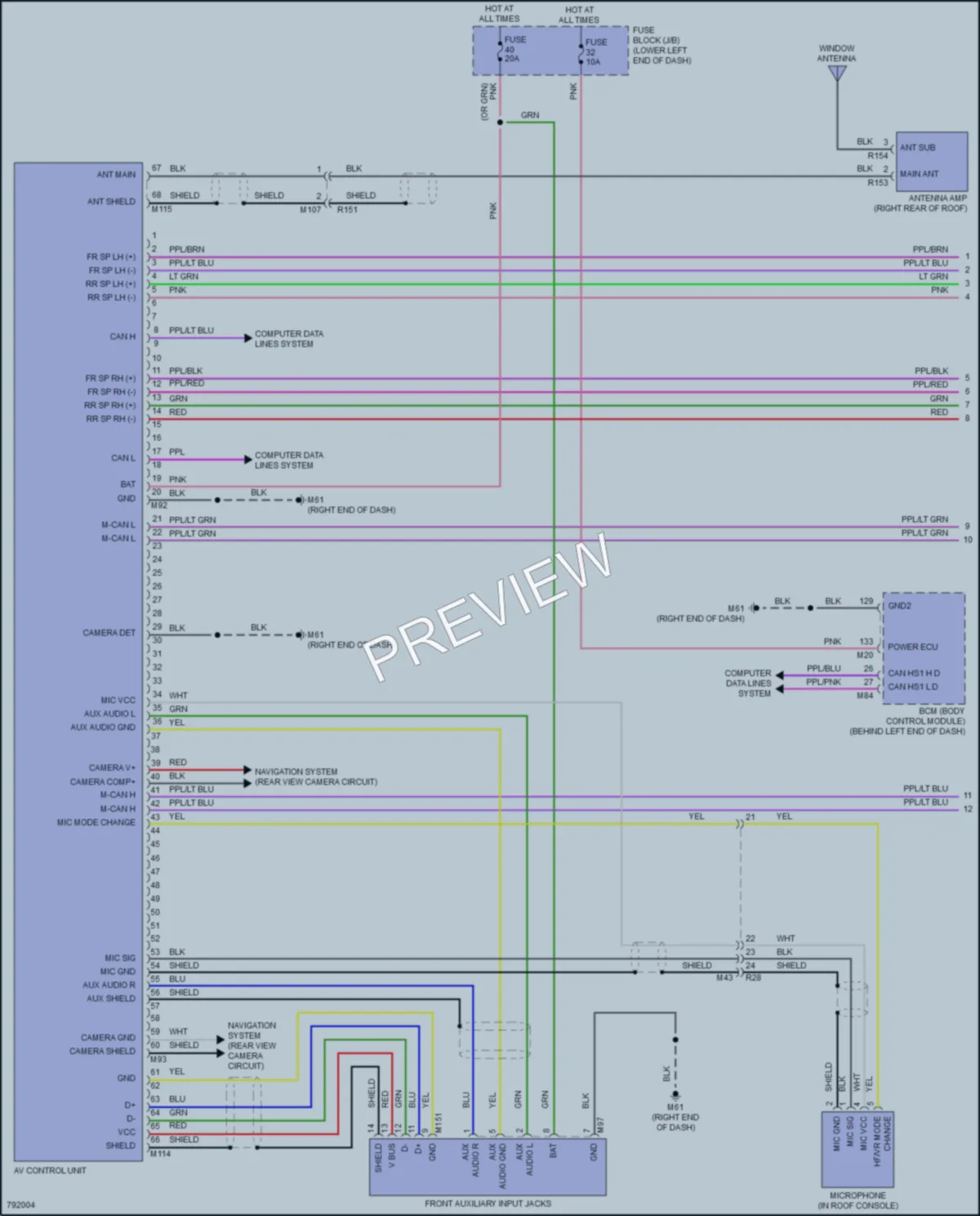 2022 Nissan Sentra Radio wiring diagram preview