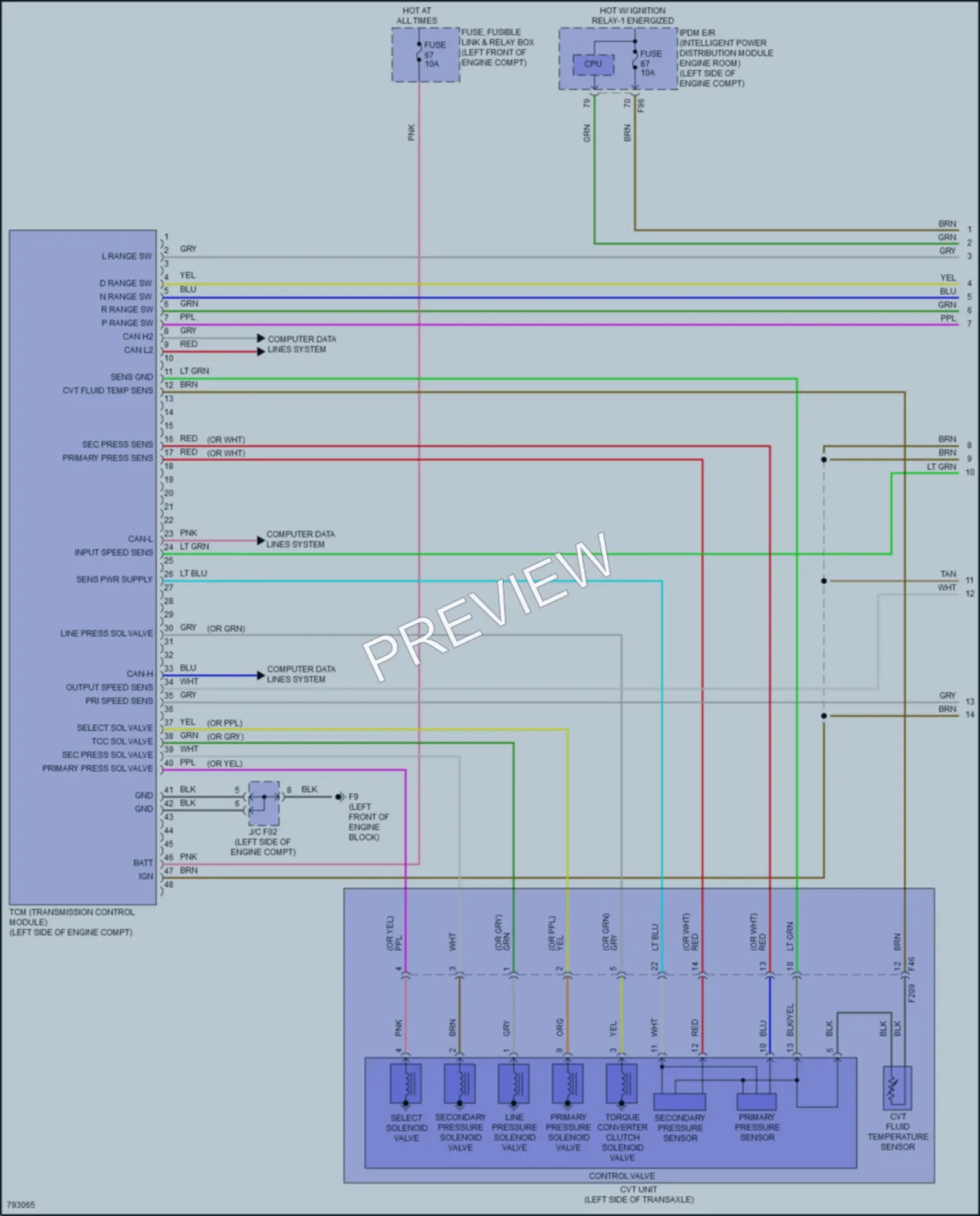 2022 Nissan Sentra Transmission wiring diagram preview